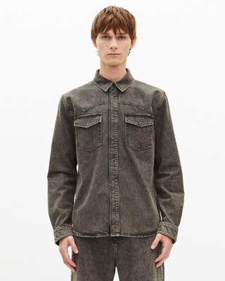 Grey denim shirt