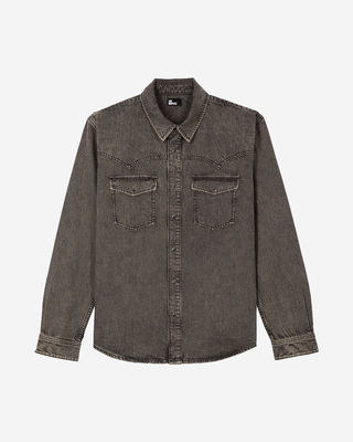 Grey denim shirt