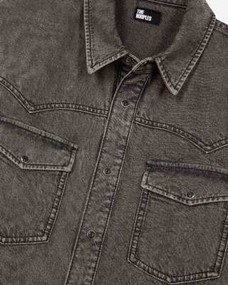 Grey denim shirt