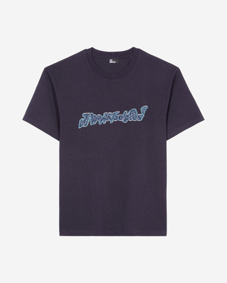 What Is navy denim patch t-shirt