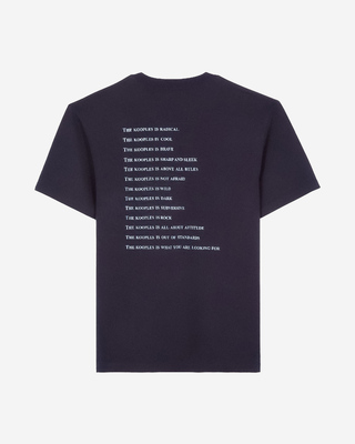 What Is navy denim patch t-shirt
