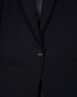 Navy wool blend suit jacket