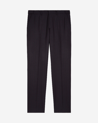Navy pinstripe suit pants