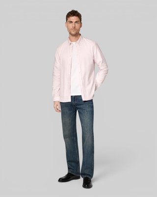 White and pink striped shirt