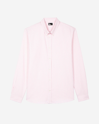 White and pink striped shirt