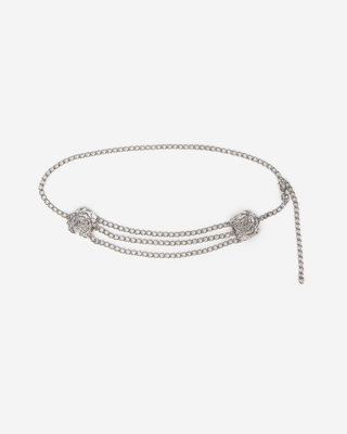 Silver jewelry belt