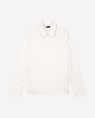 Ecru satin shirt