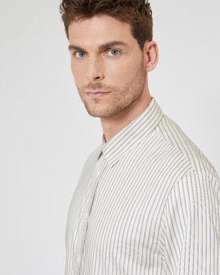 Ecru striped shirt