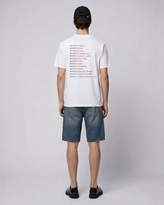 T-shirt with white multicolored logo