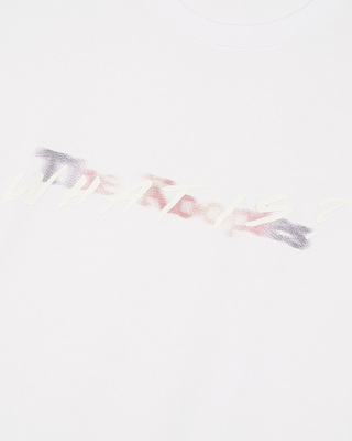 T-shirt with white multicolored logo