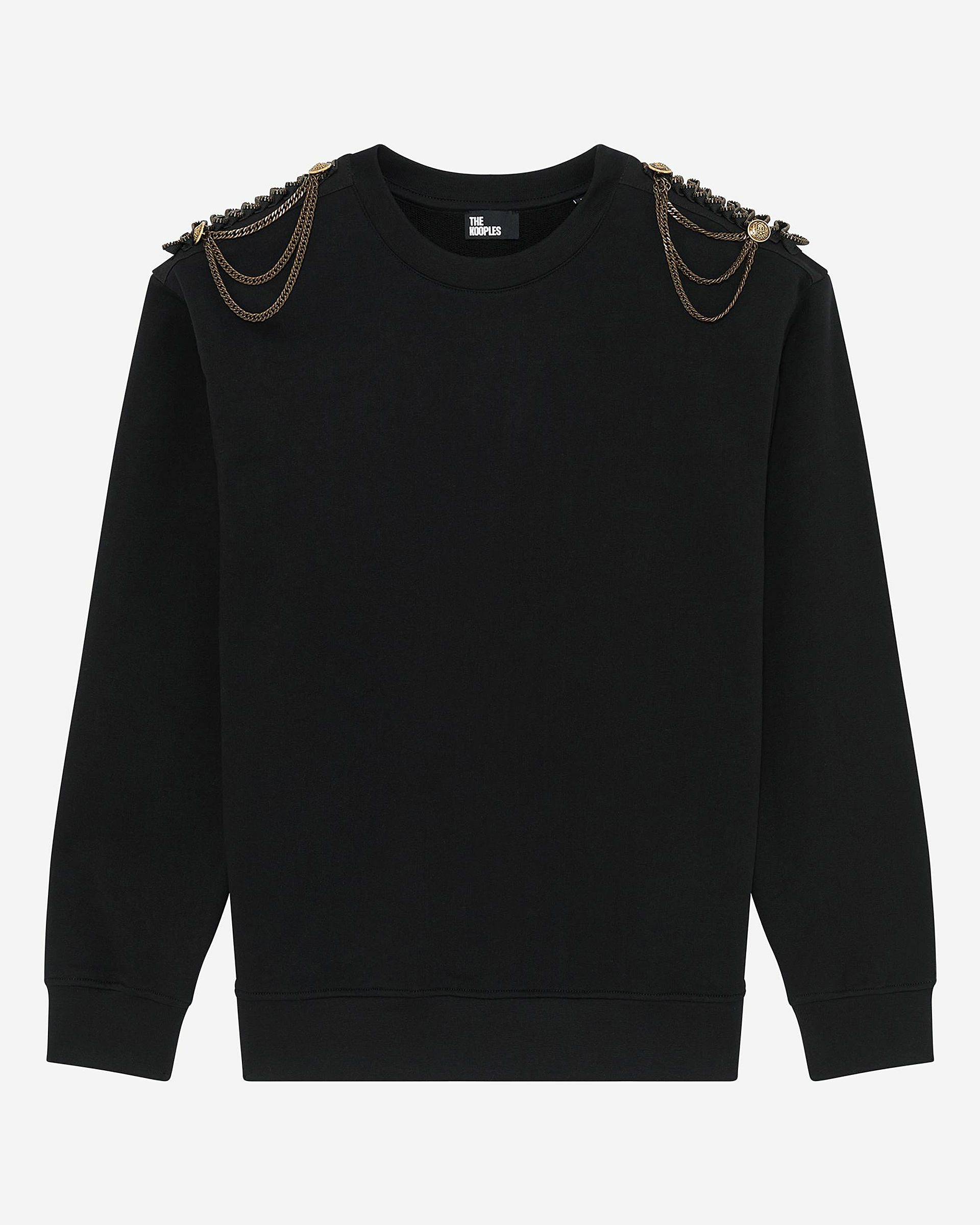 Sweatshirt with black chains