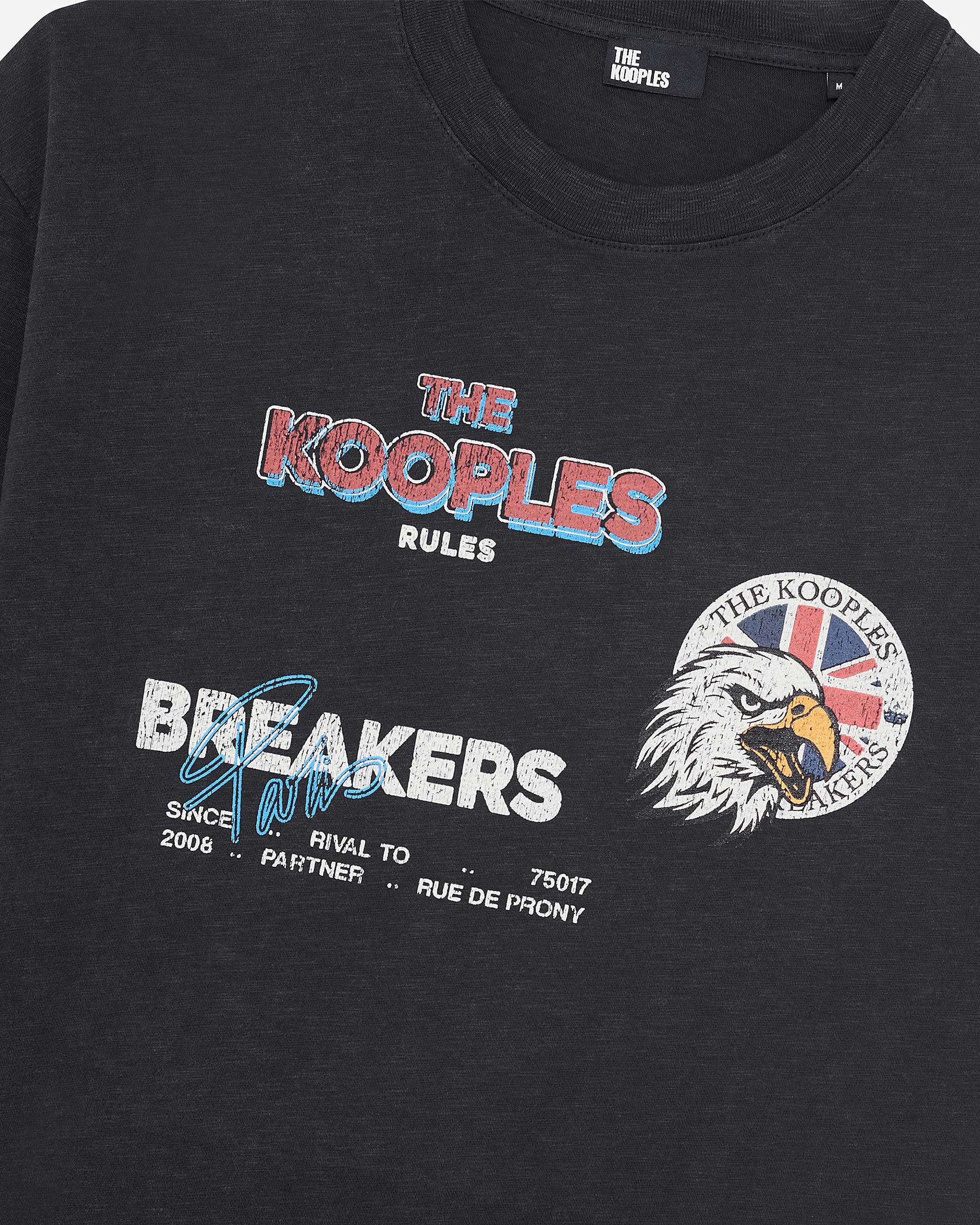 T-shirt with black screen print