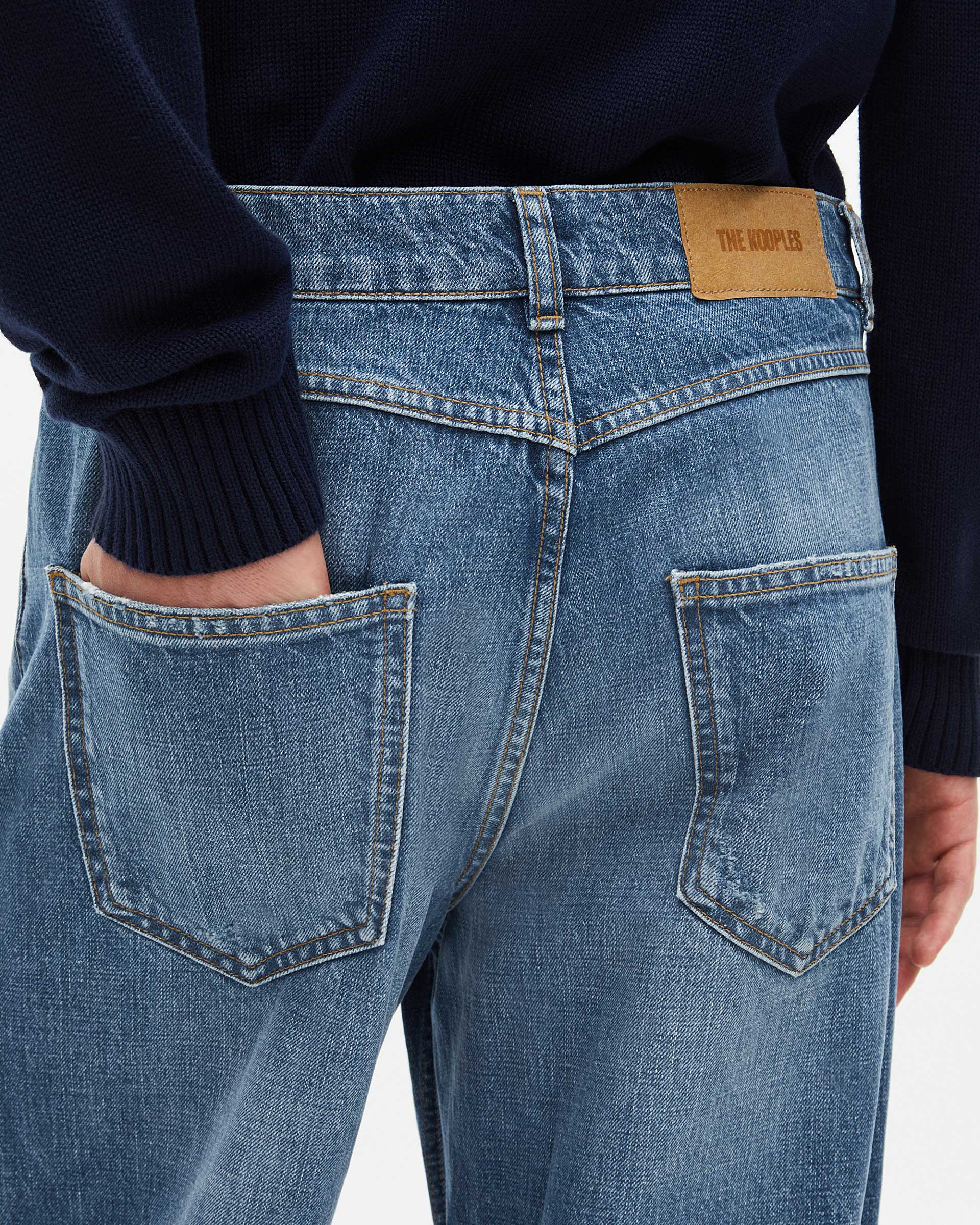 Blue baggy jeans