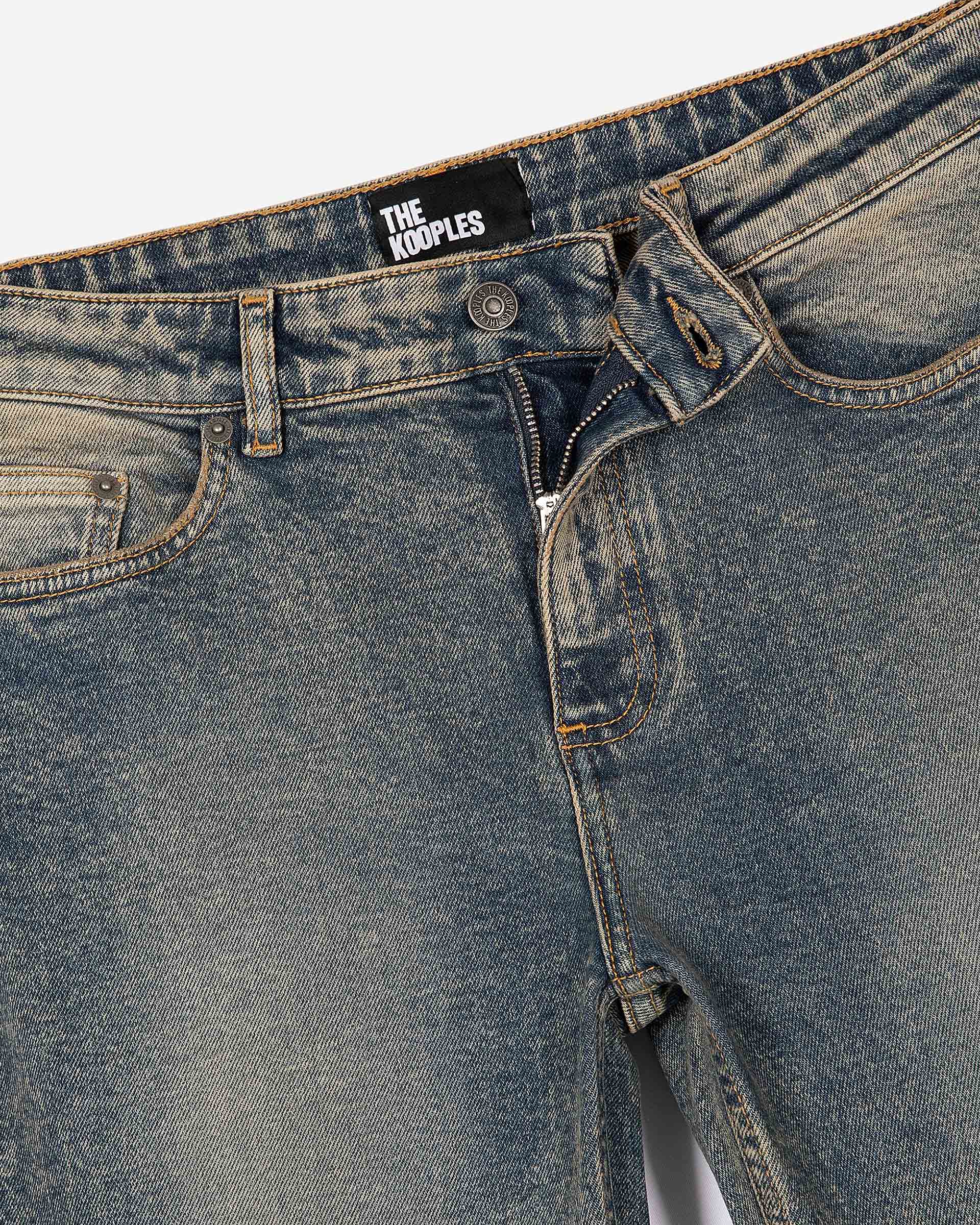 Blue bootcut jeans