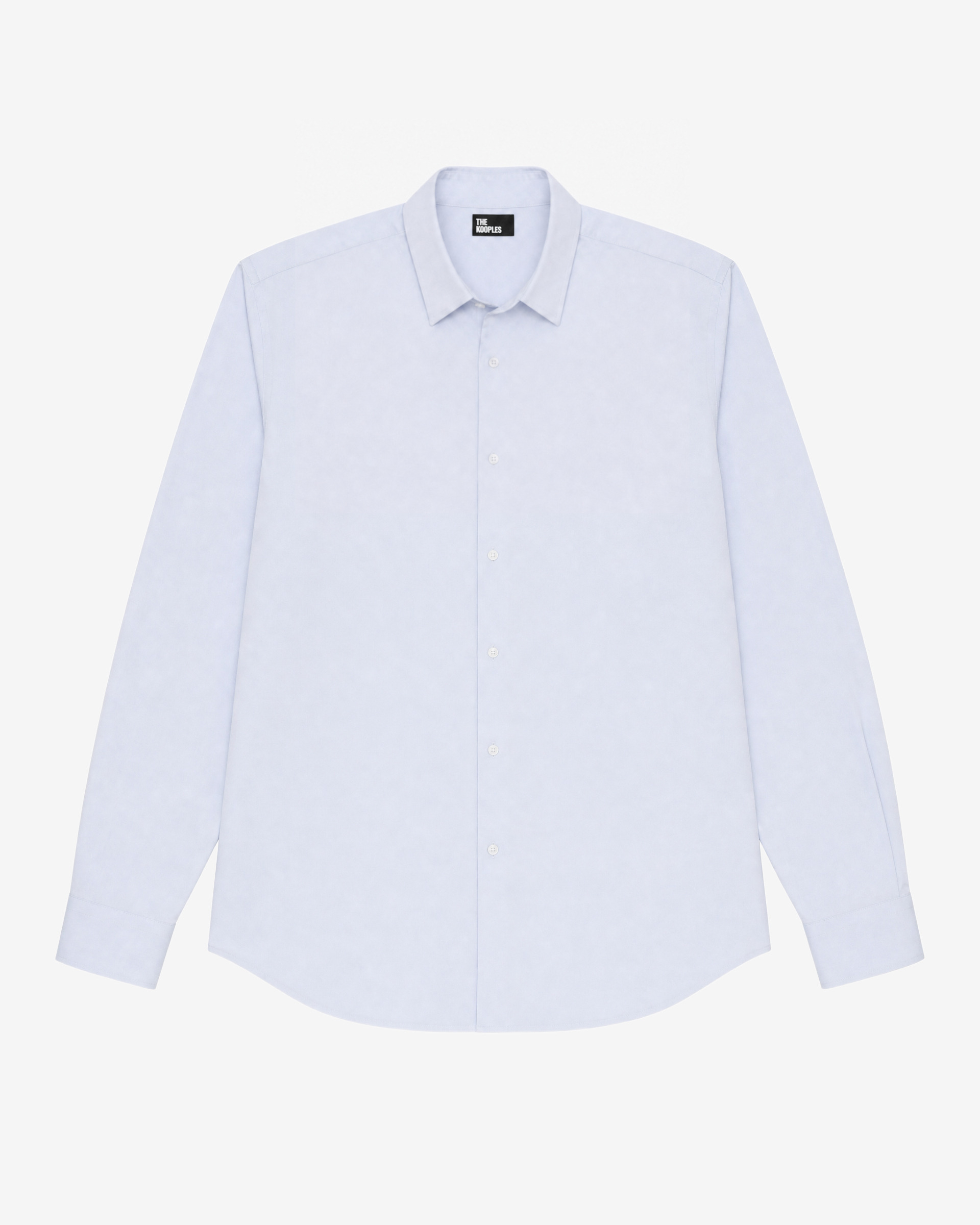 Sky blue classic collar shirt
