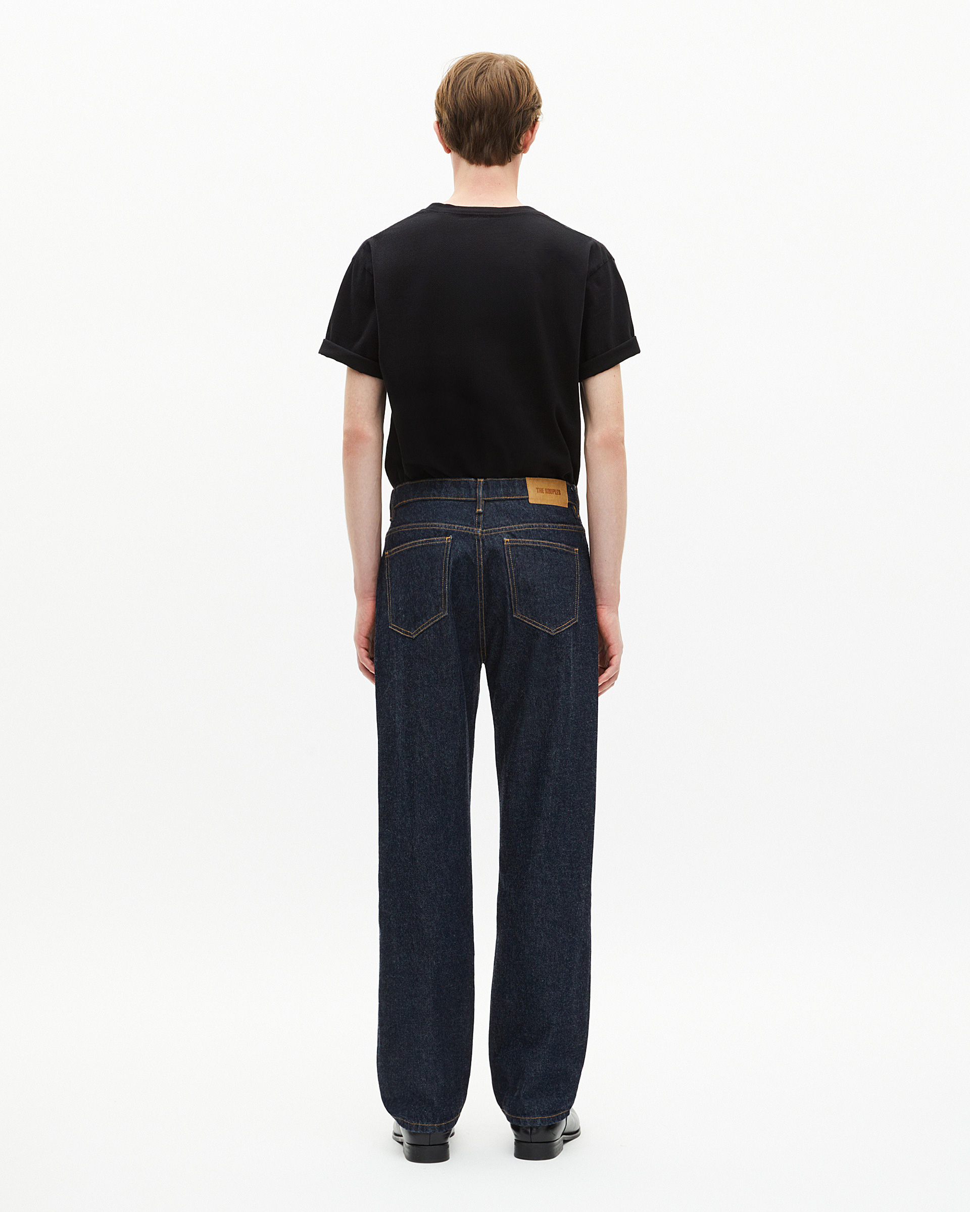 Blue straight jeans