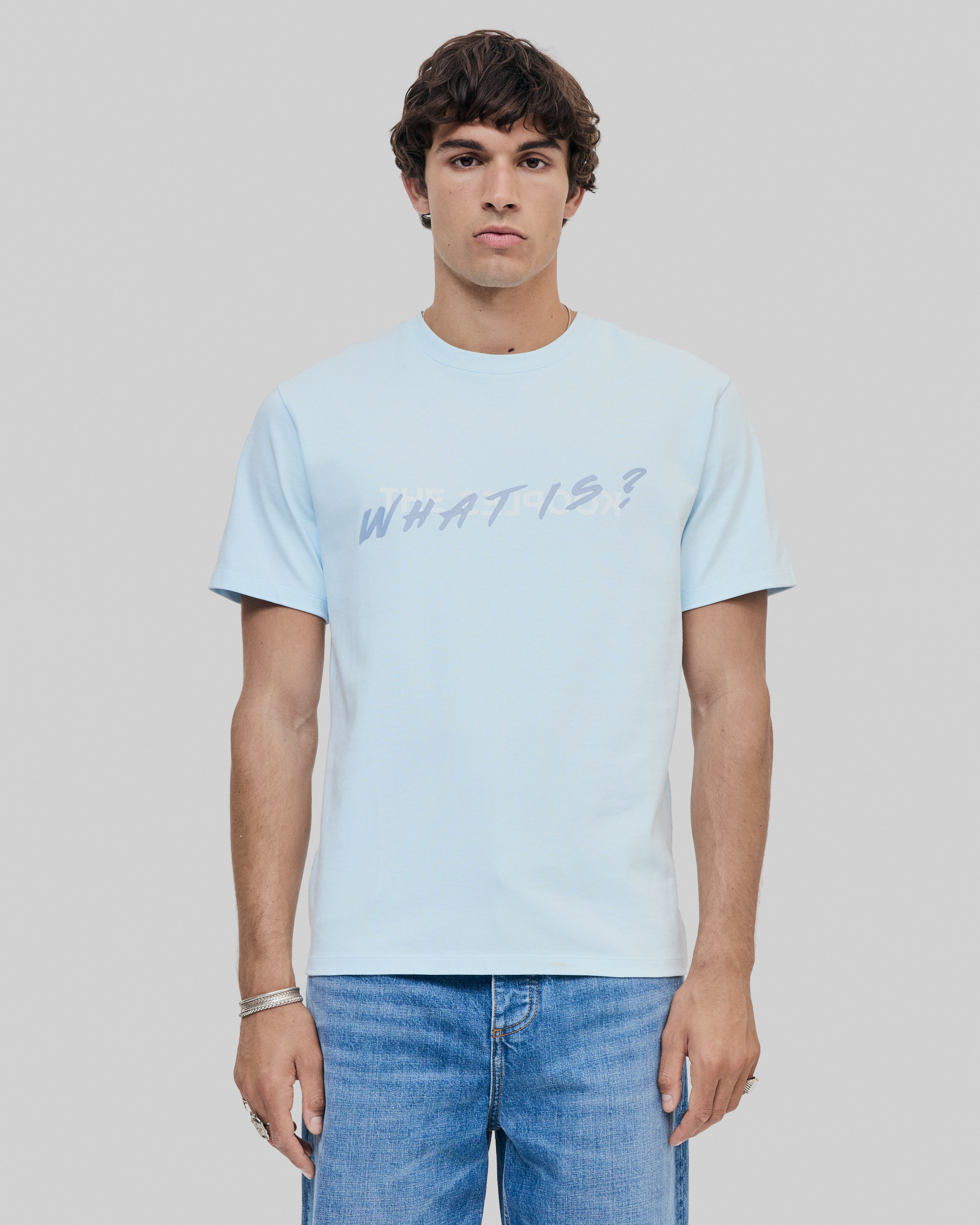 'What Is' Light Blue T-Shirt
