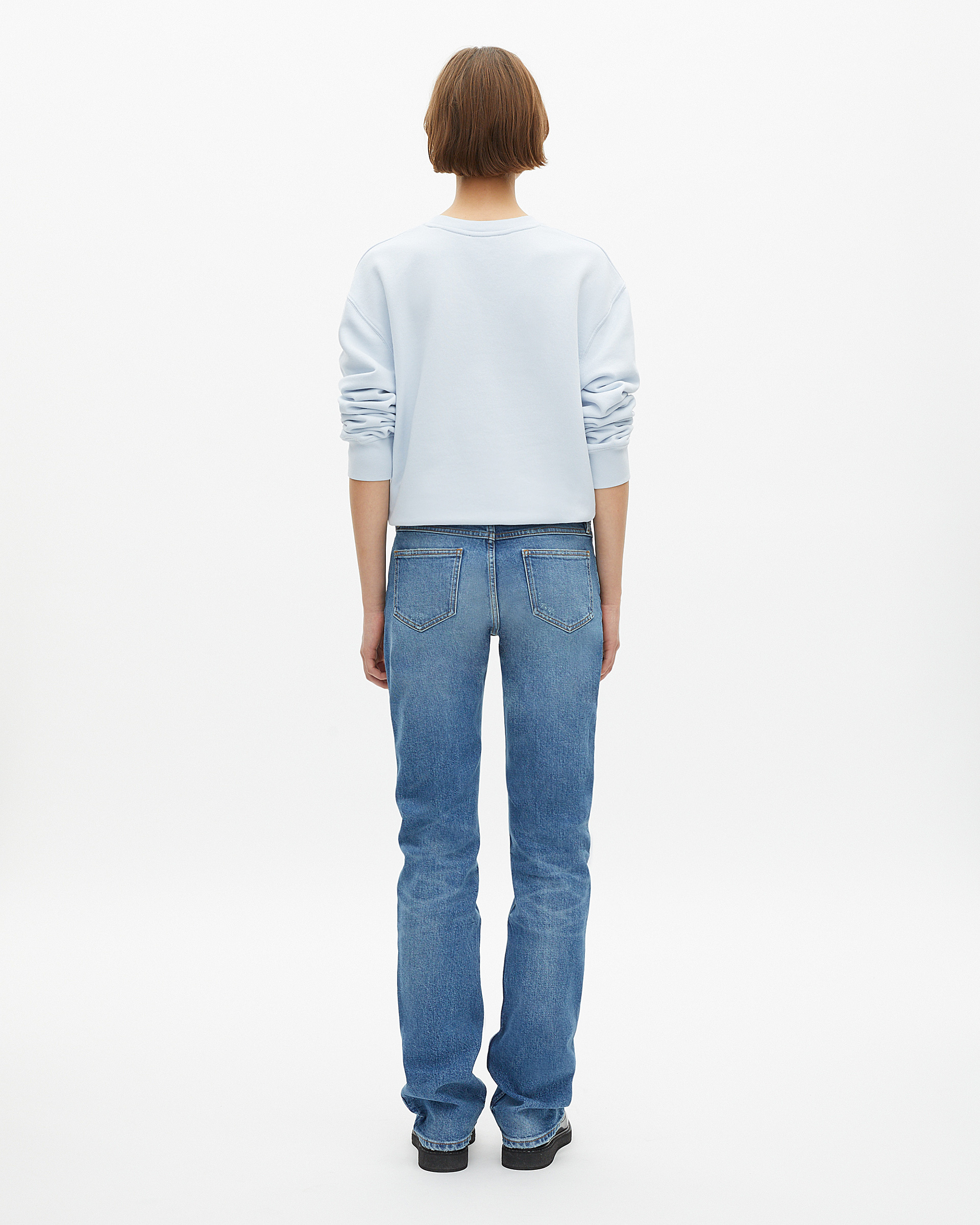 Light blue long slim jeans
