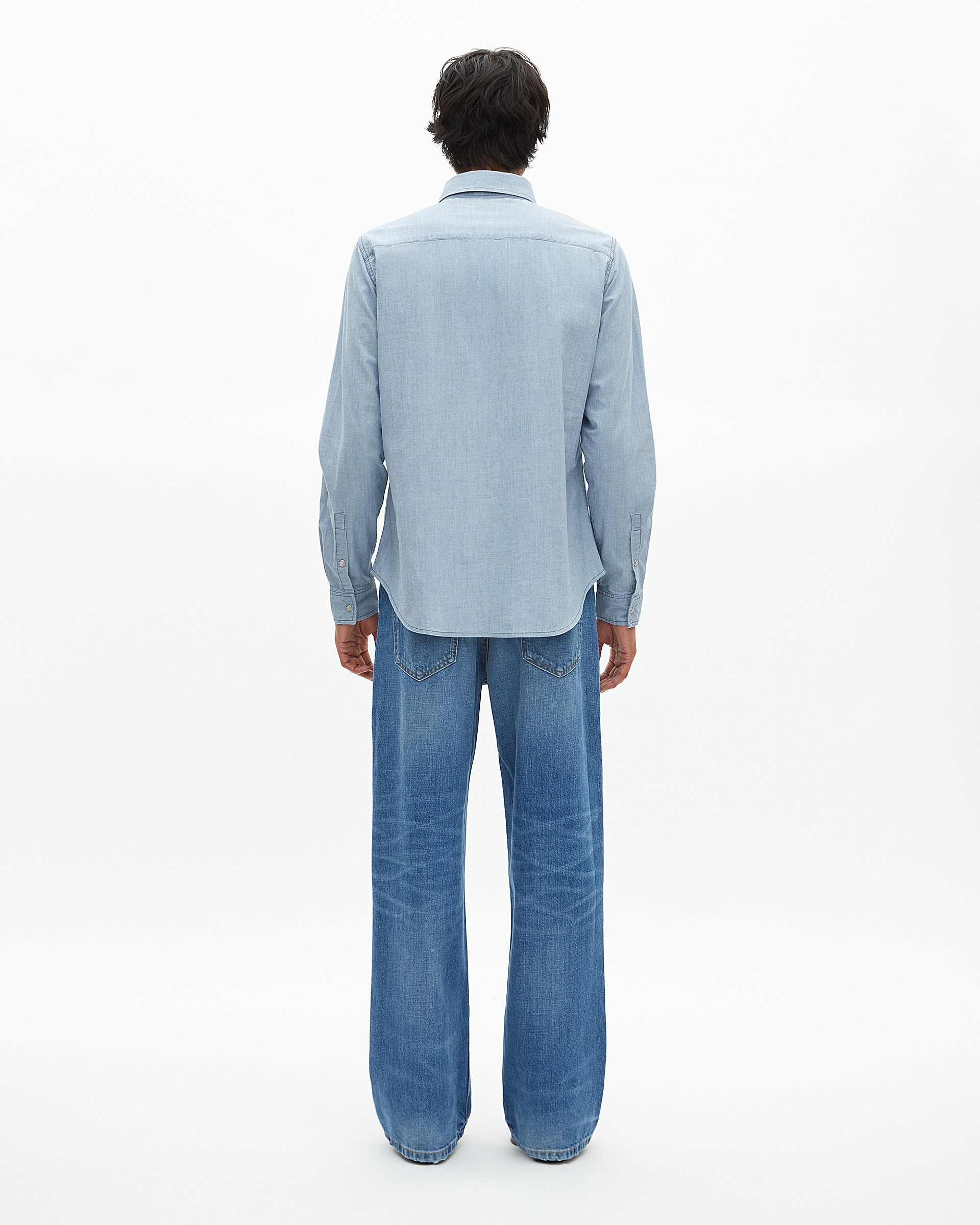 Light blue denim shirt