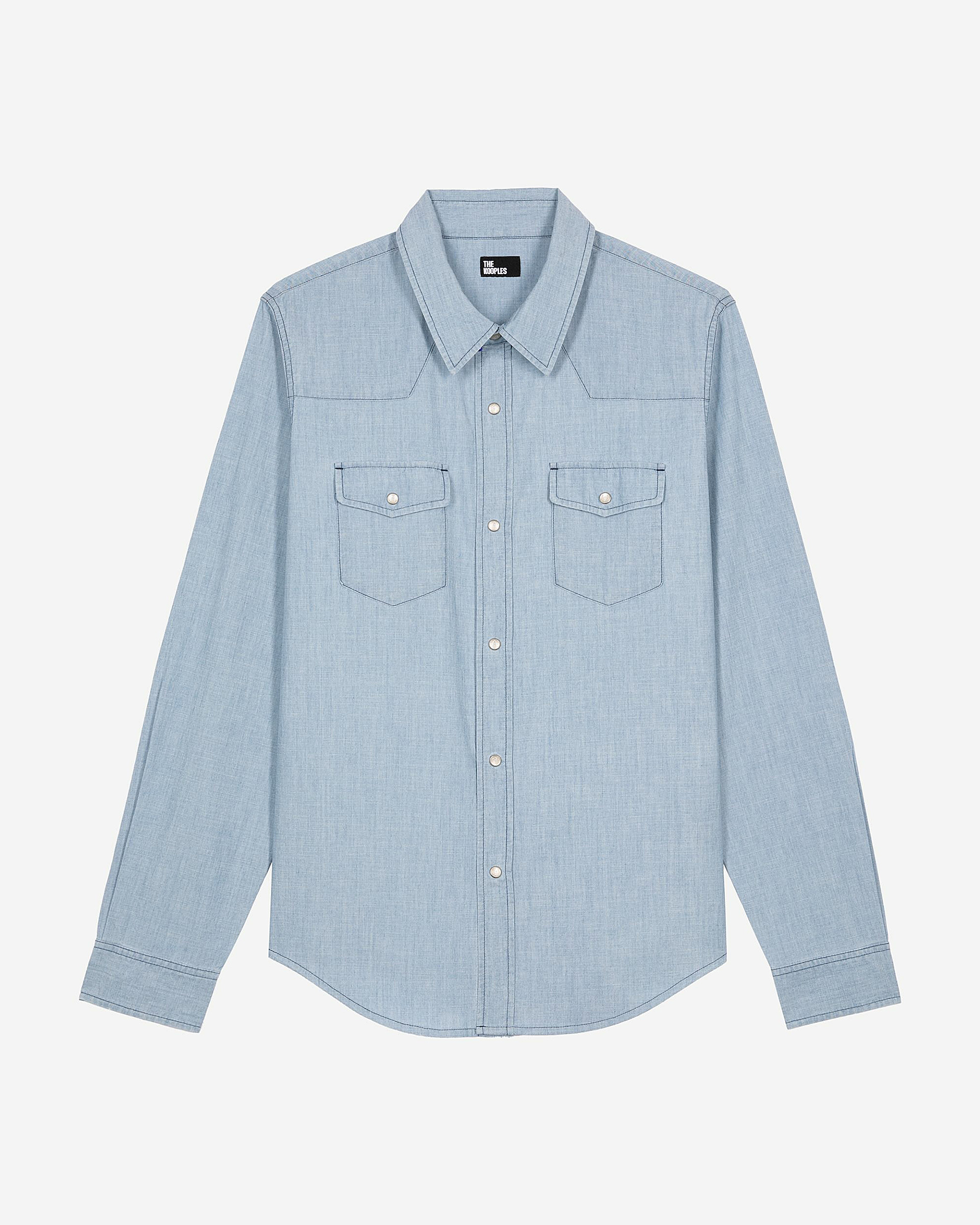 Light blue denim shirt