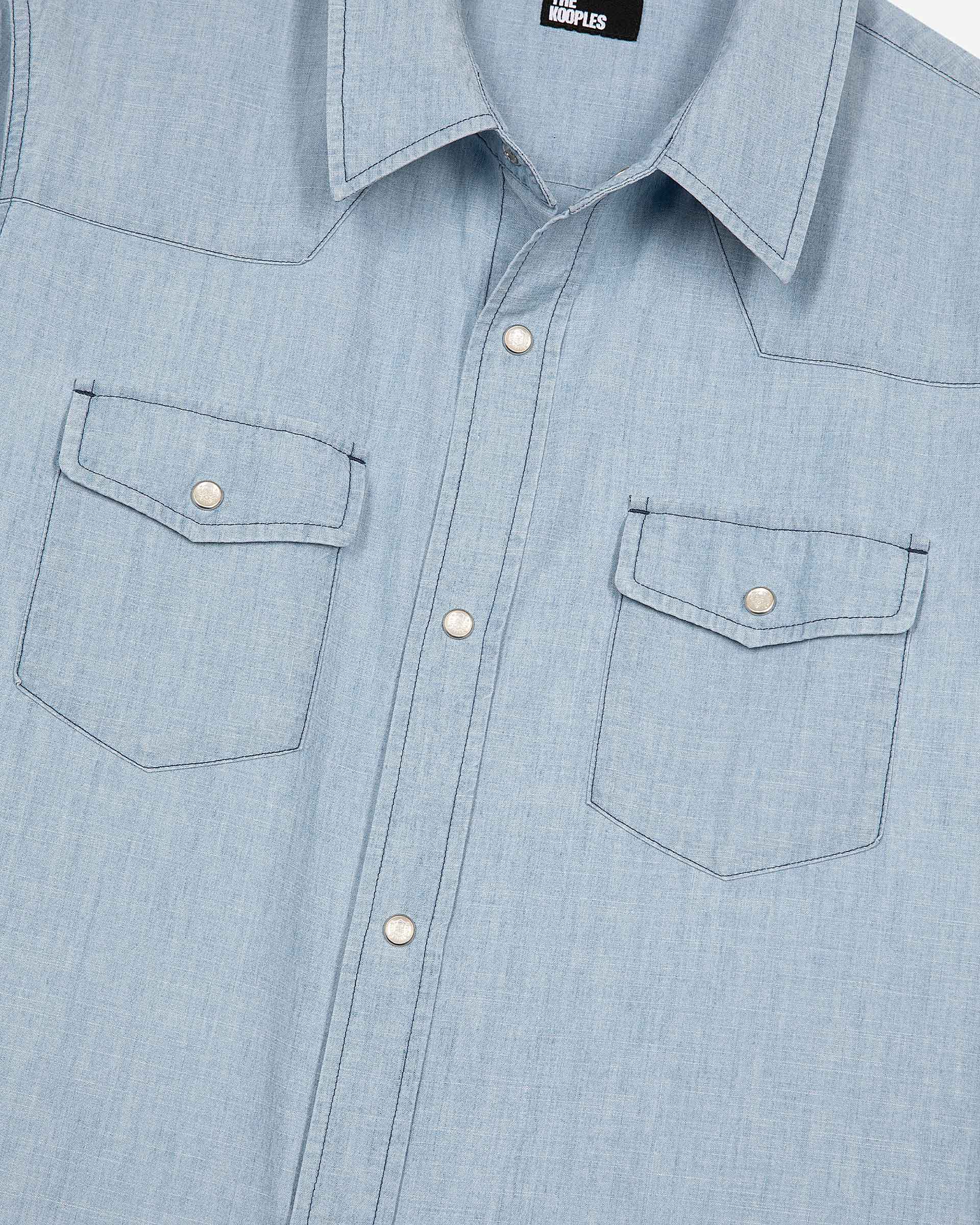Light blue denim shirt
