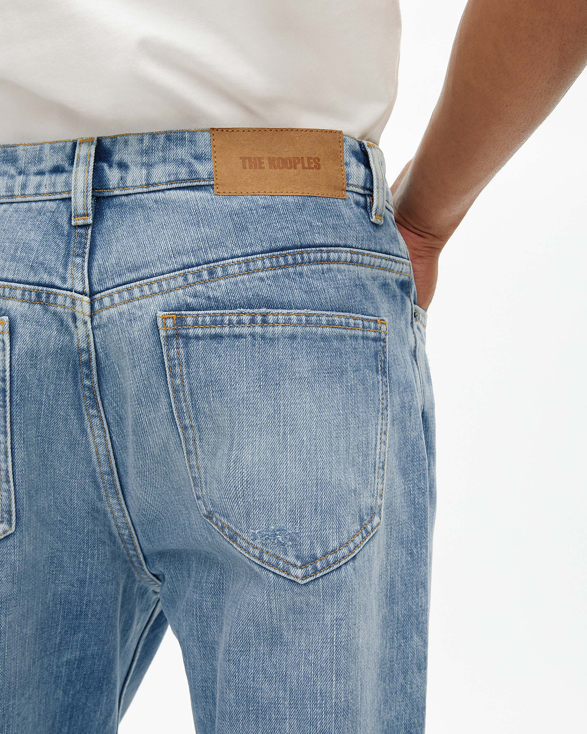 Light blue straight jeans