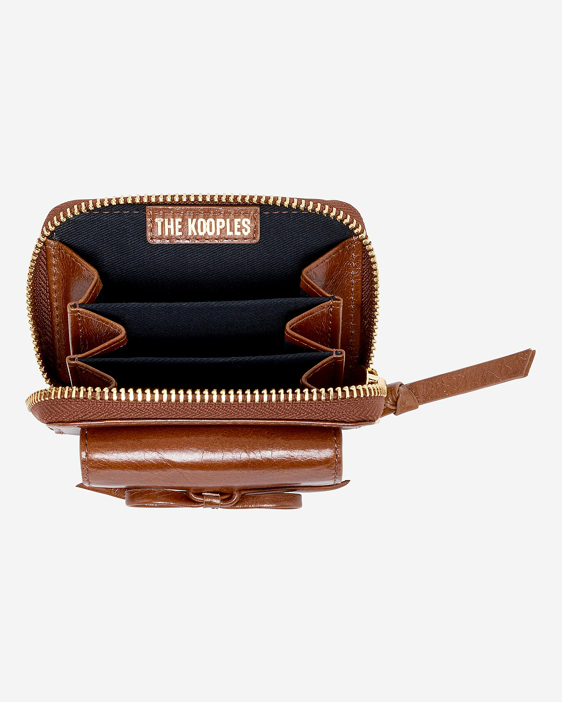Amelia brown leather coin purse