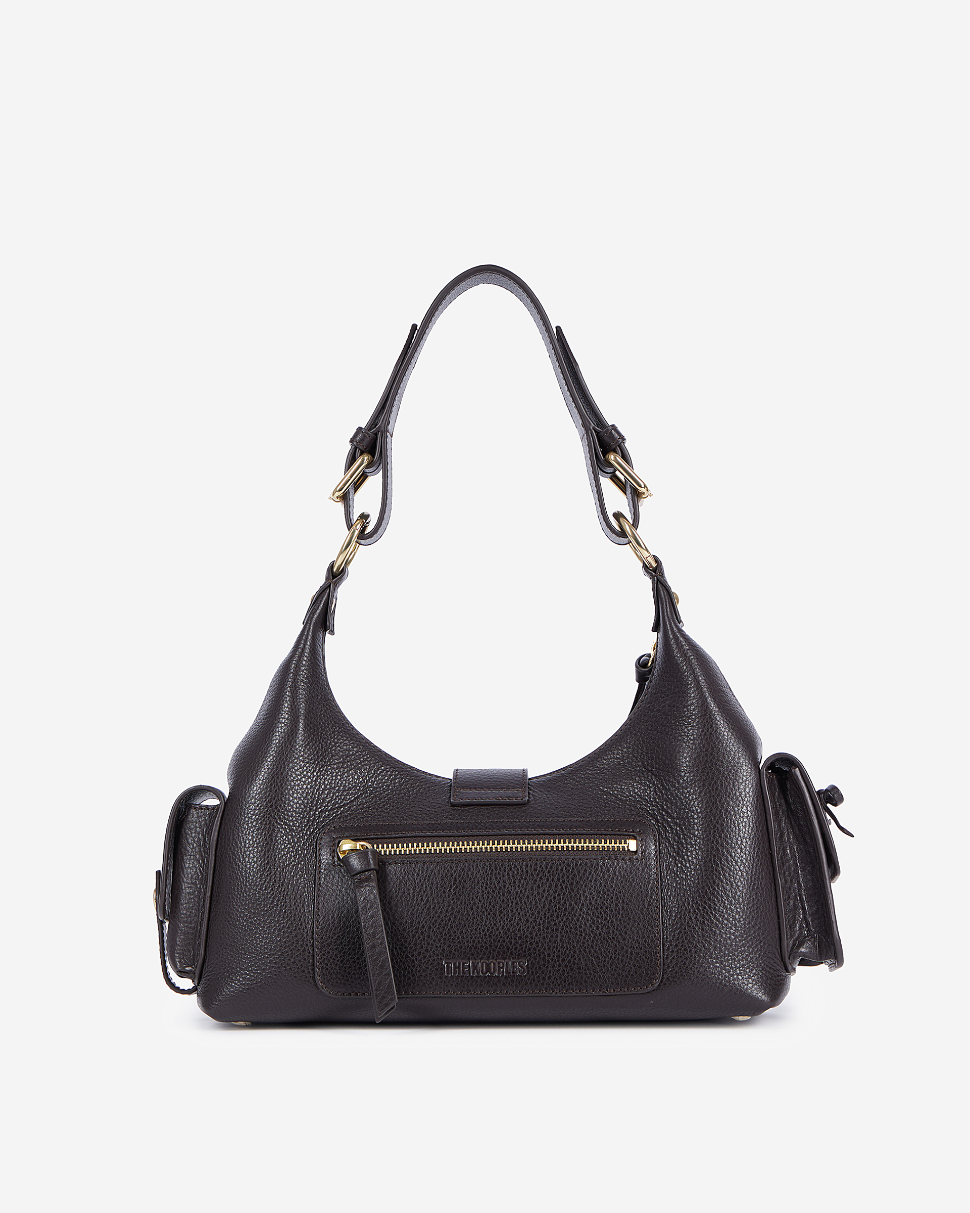 Amelia bag in brown grained leather