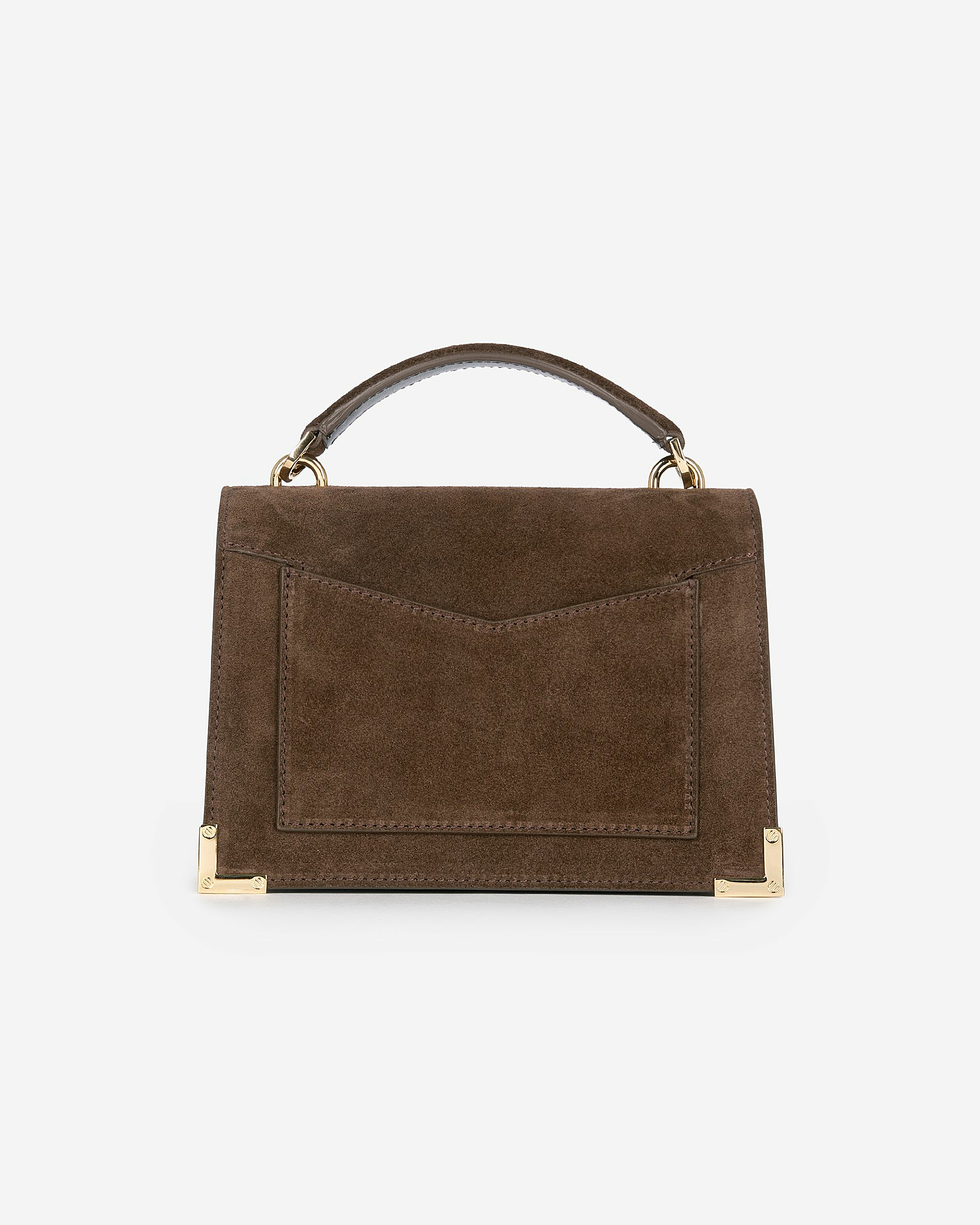 Emily small bag in brown suede