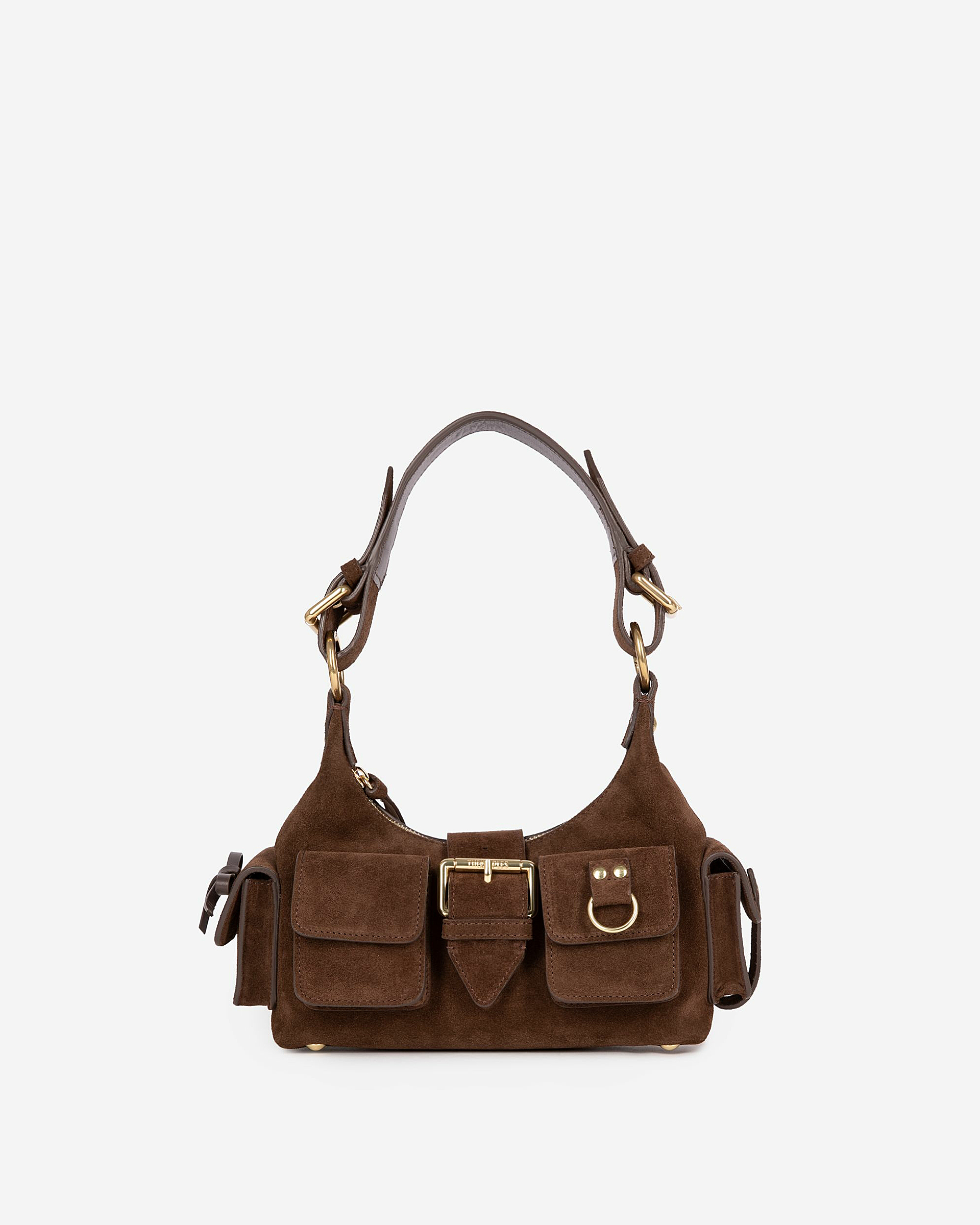 Amelia small bag in brown suede leather