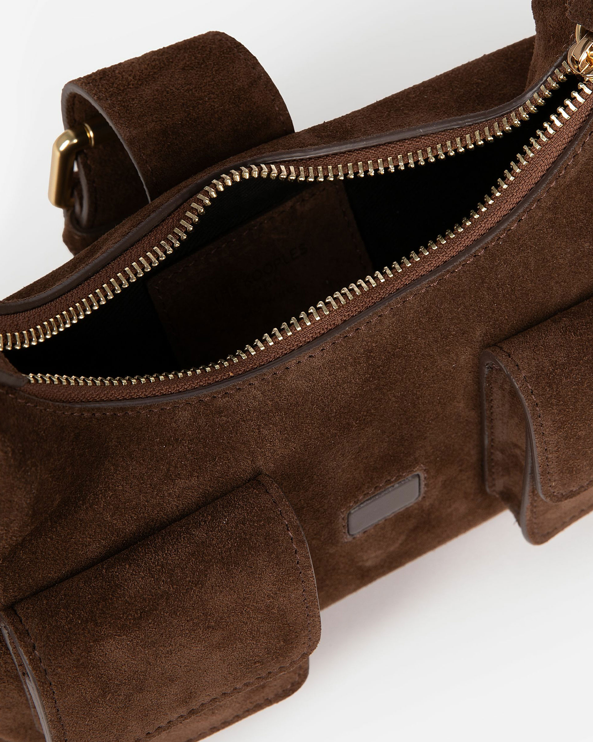 Amelia small bag in brown suede leather