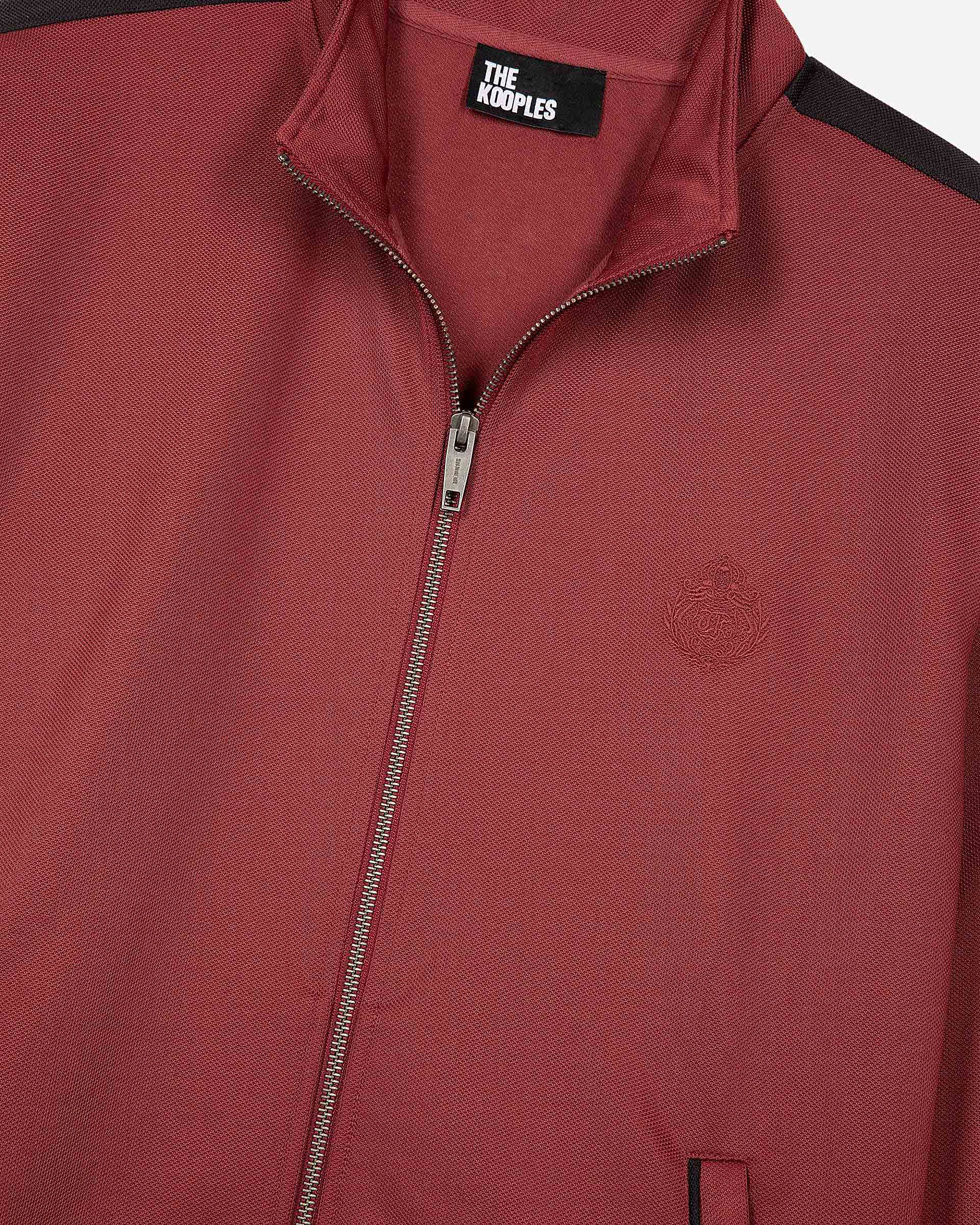 Burgundy zip-up sweatshirt