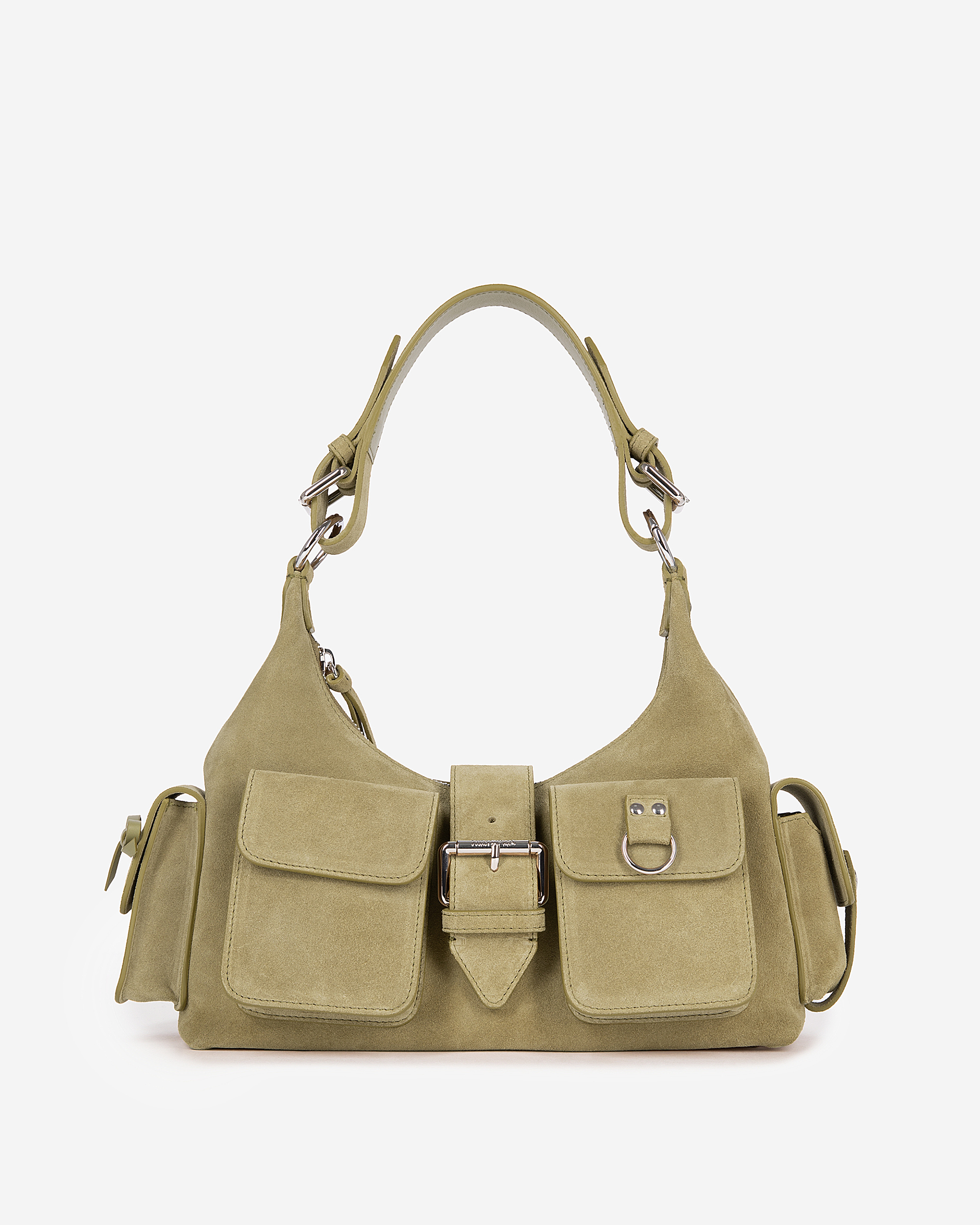 Amelia bag in camel suede leather