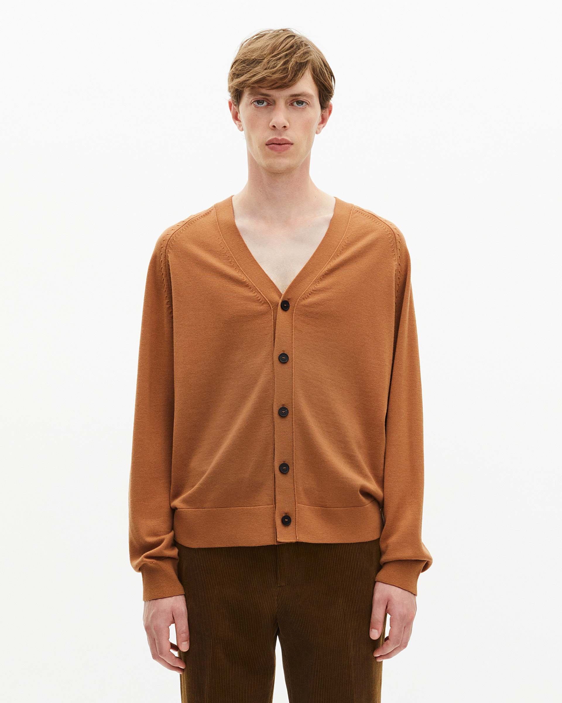 Camel wool cardigan