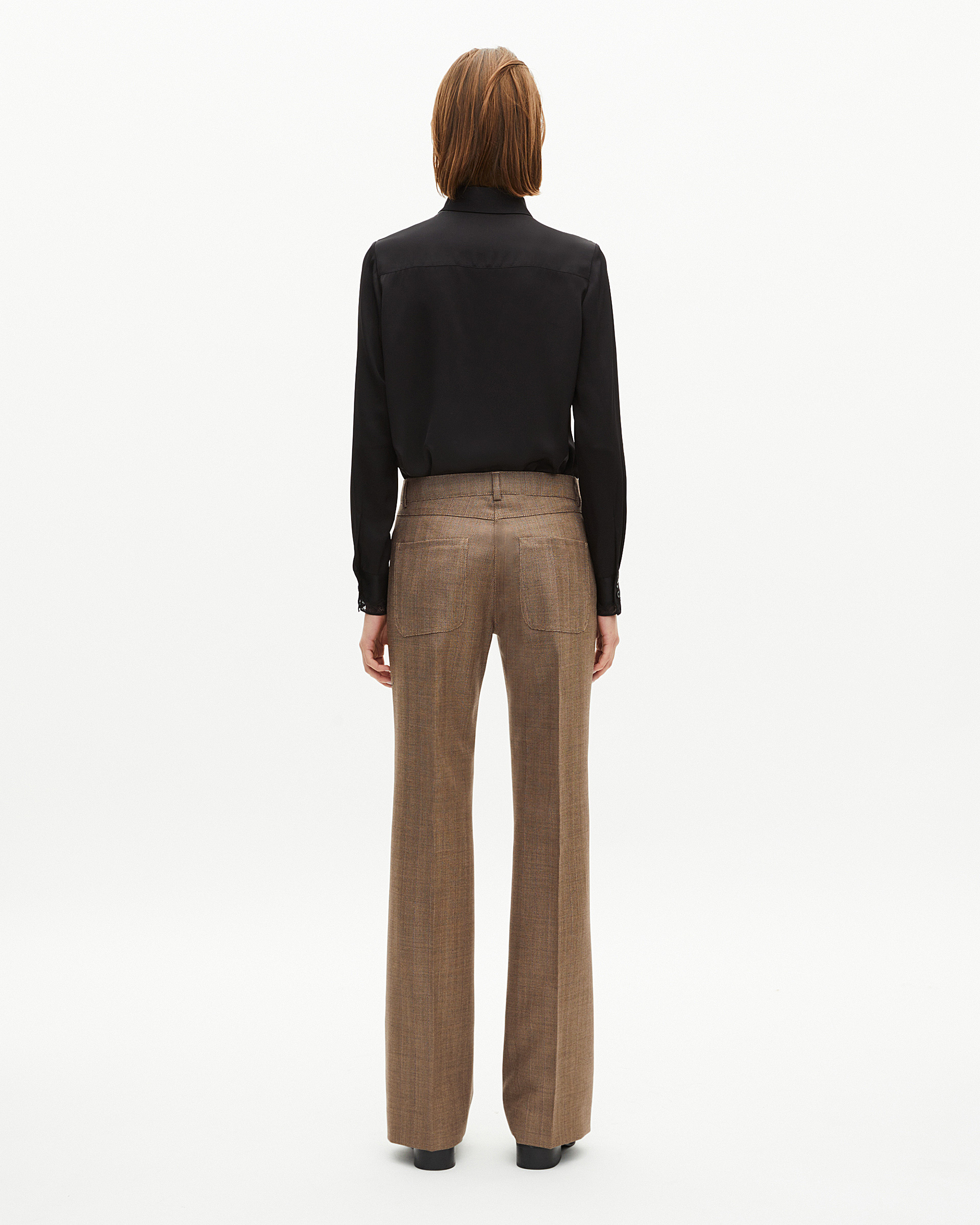 Camel bootcut pants