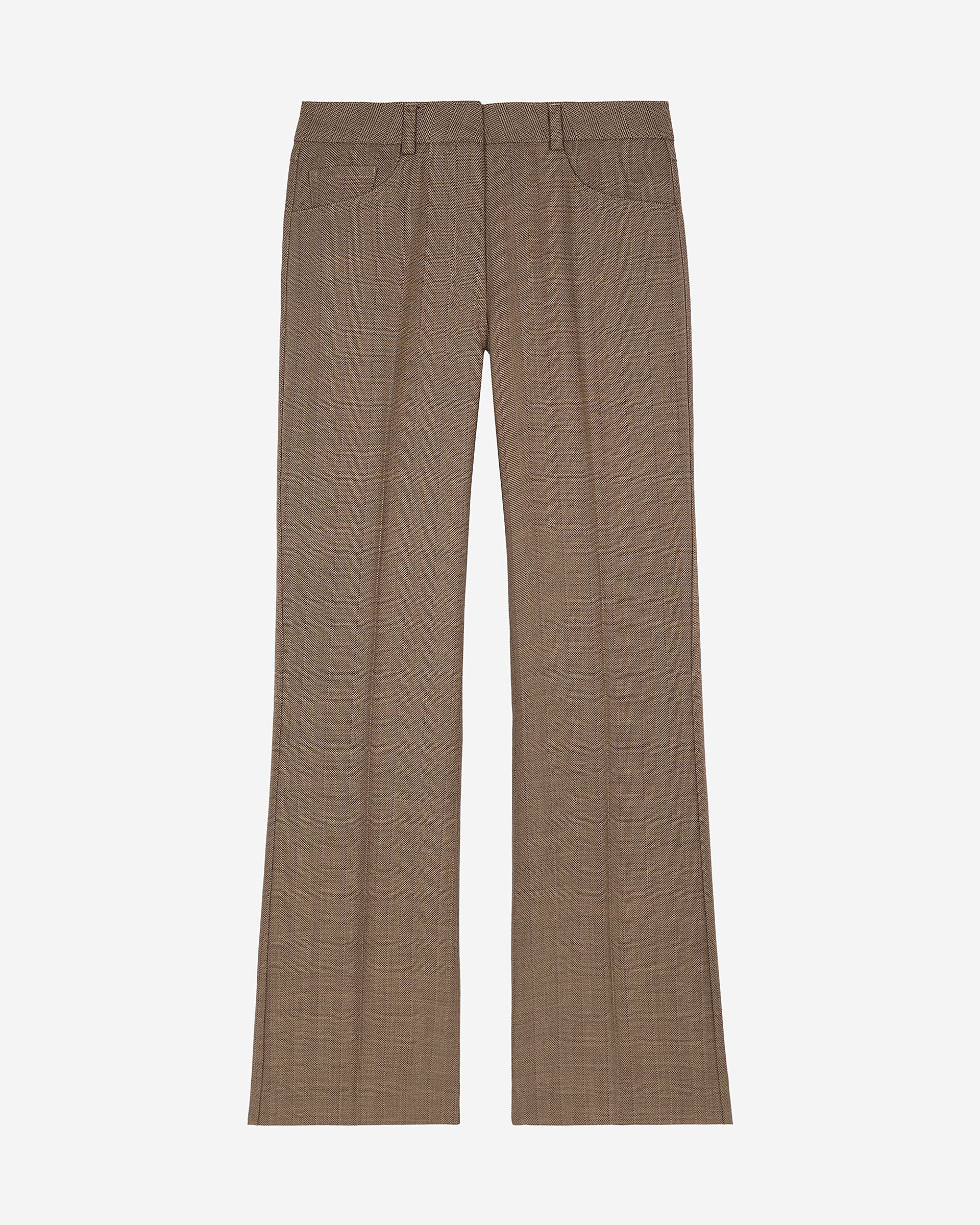 Camel bootcut pants