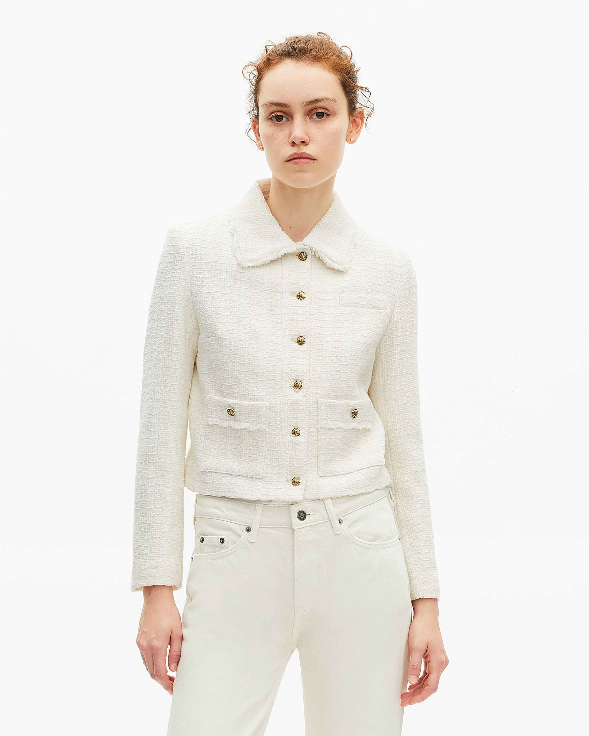 Ecru tweed jacket