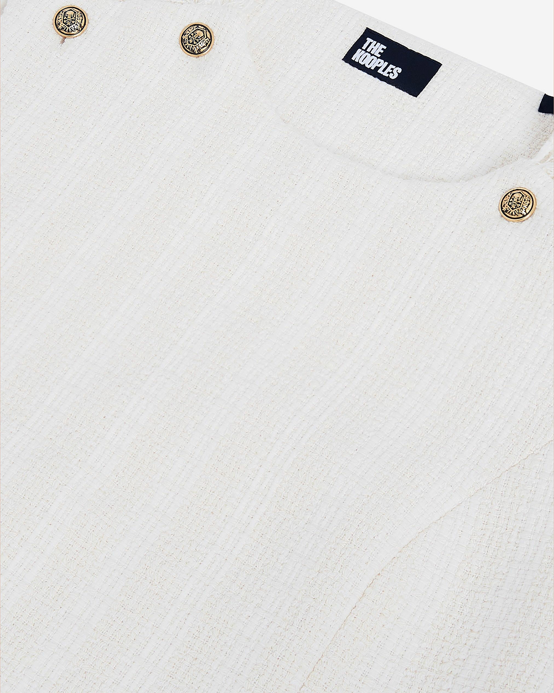 Ecru tweed top