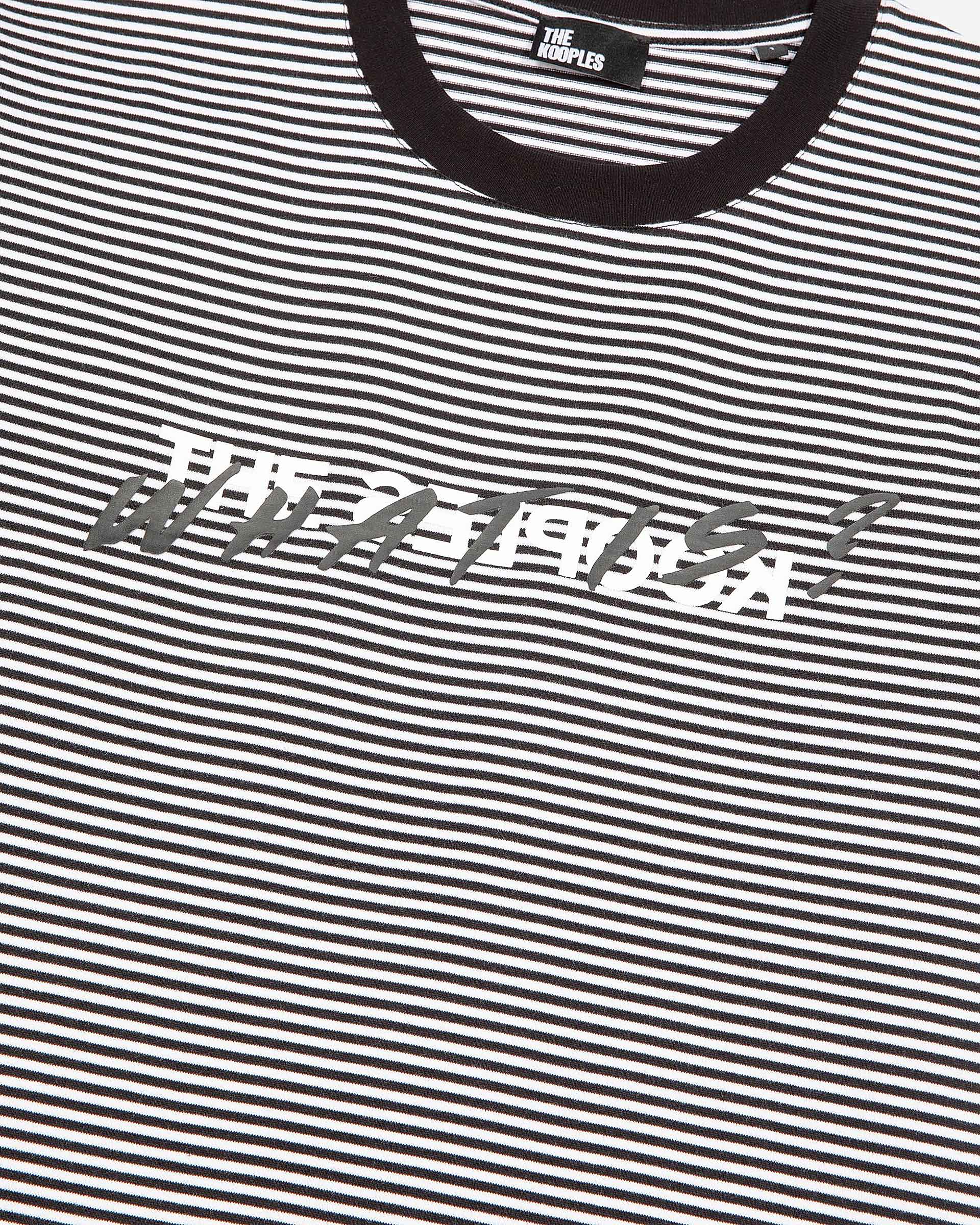 What is ecru striped T-shirt