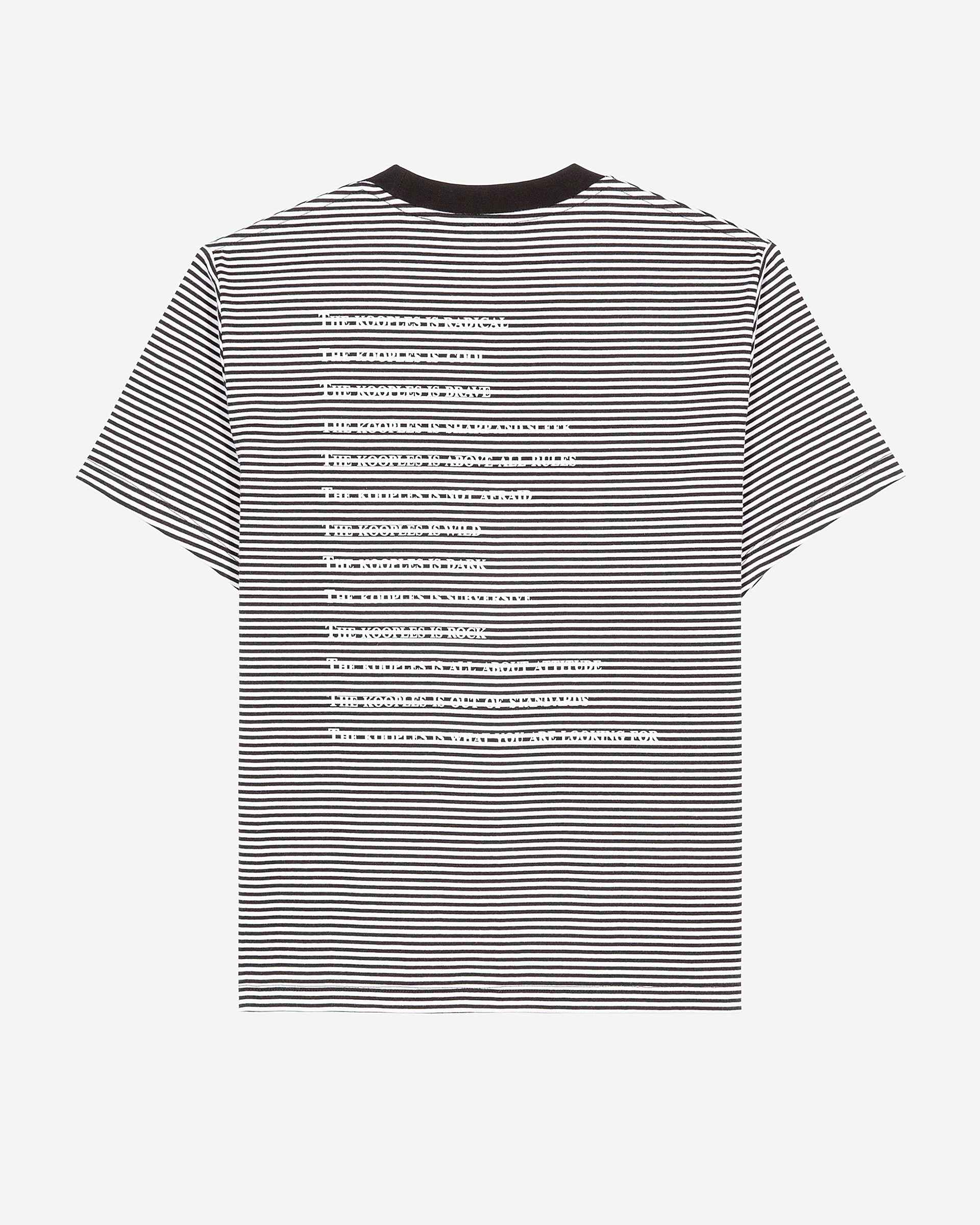 What is ecru striped T-shirt