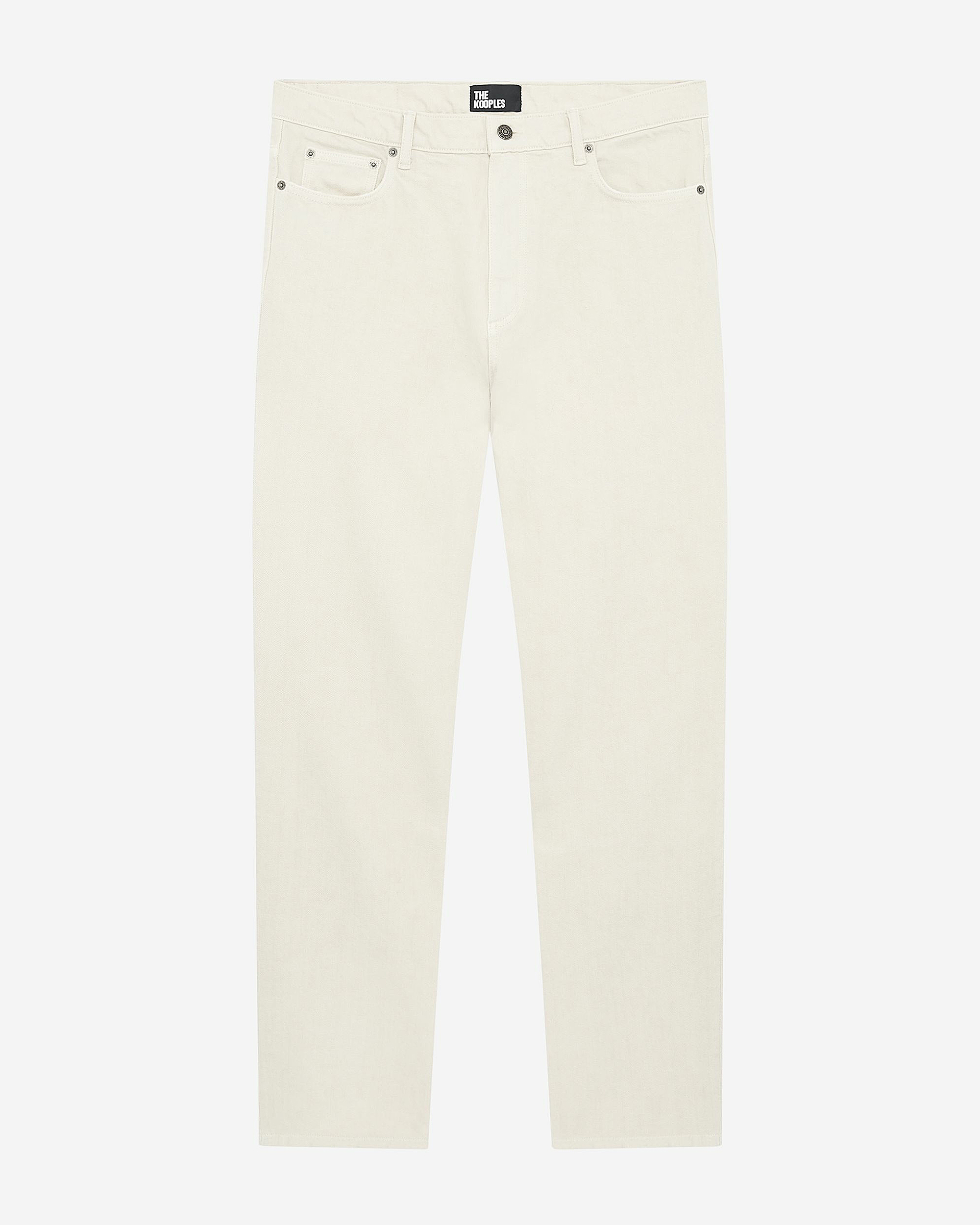 Ecru straight jeans