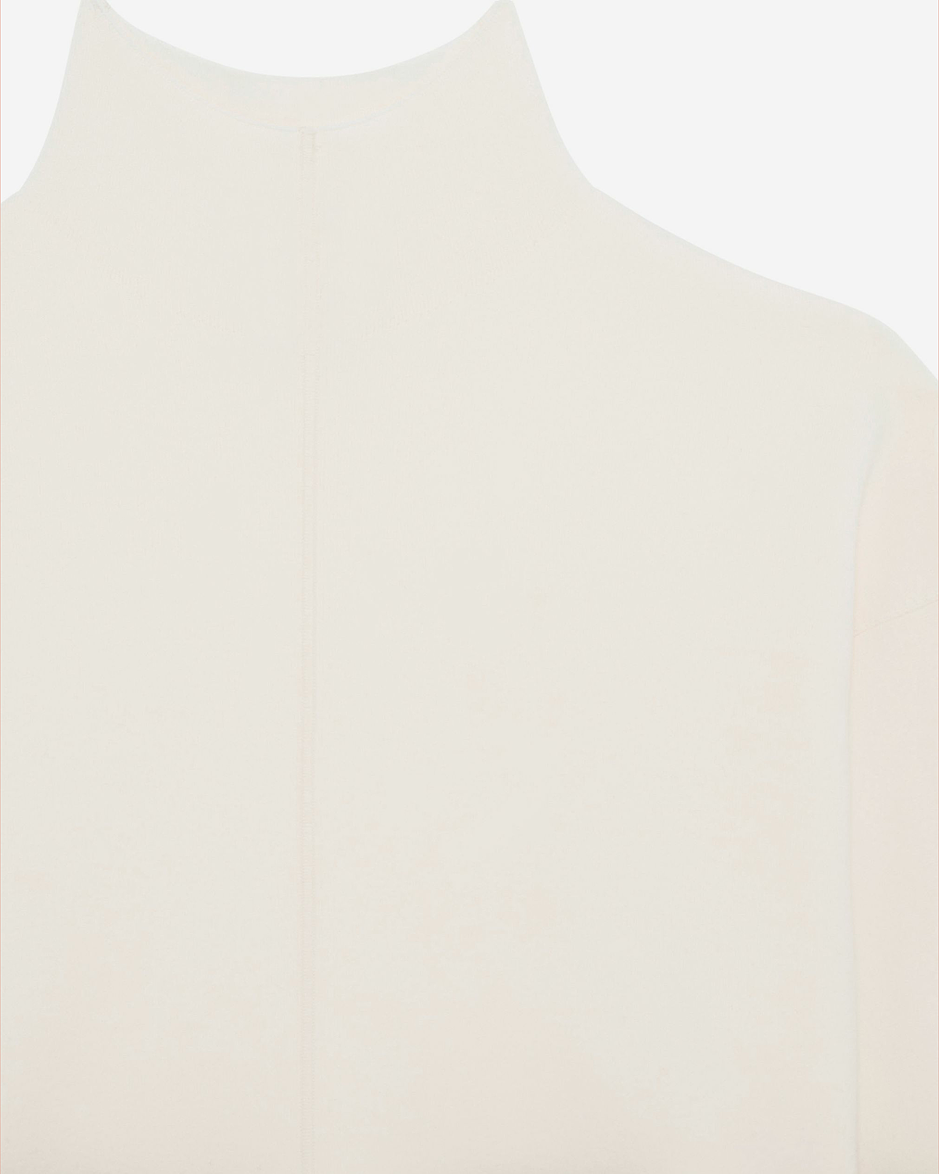 White mock-neck sweater