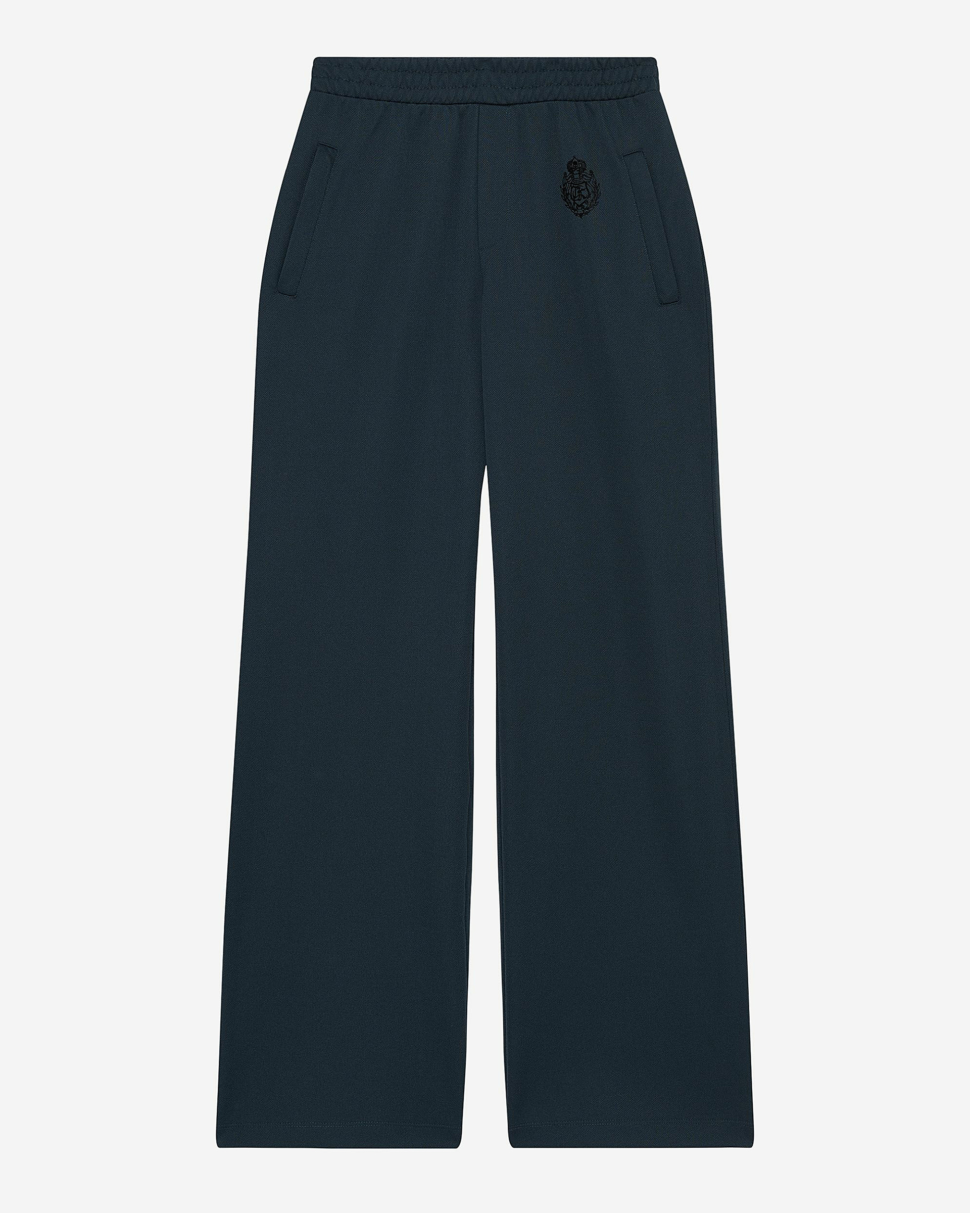 Dark green straight jogging bottoms