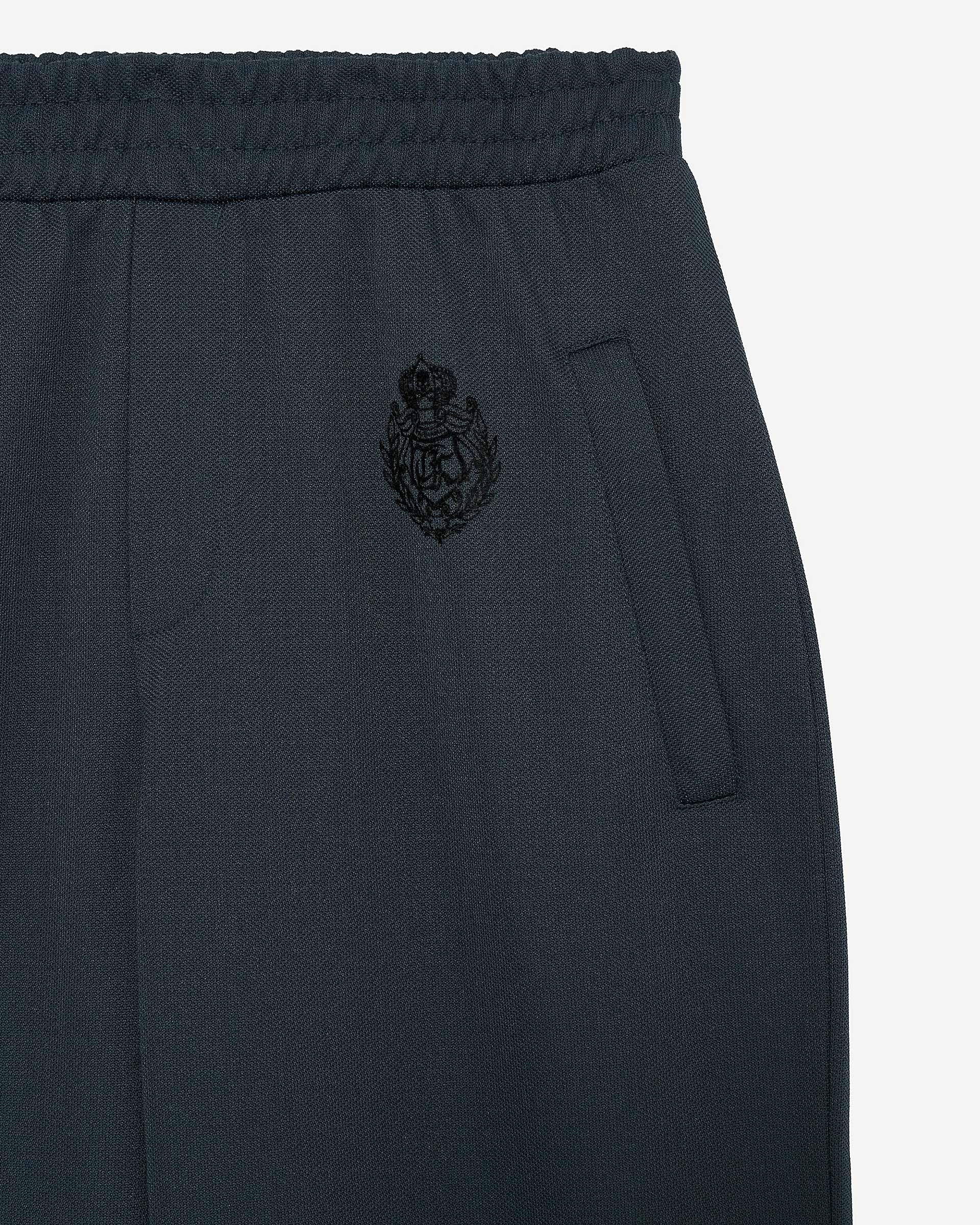 Dark green straight jogging bottoms