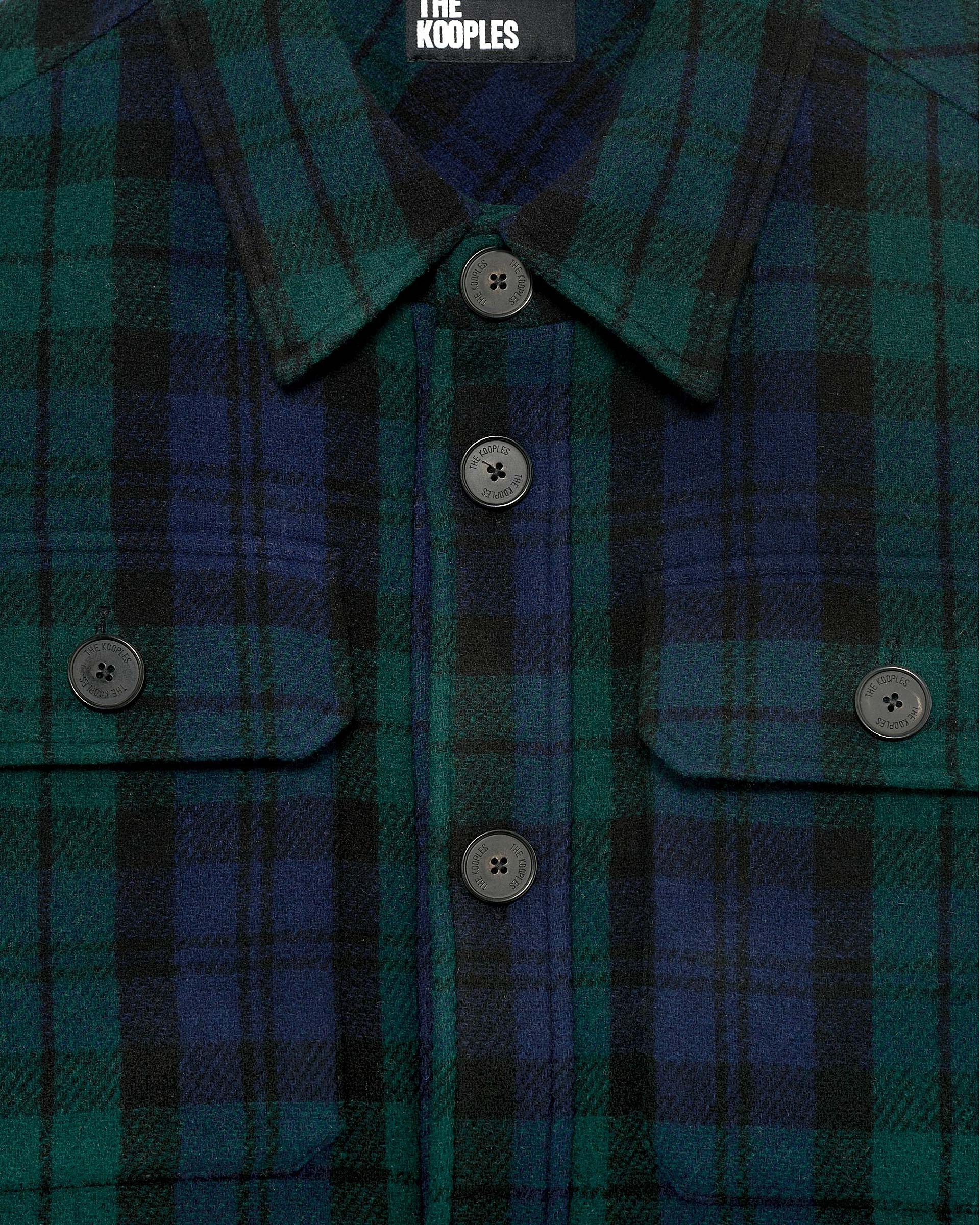 Dark green tartan overshirt
