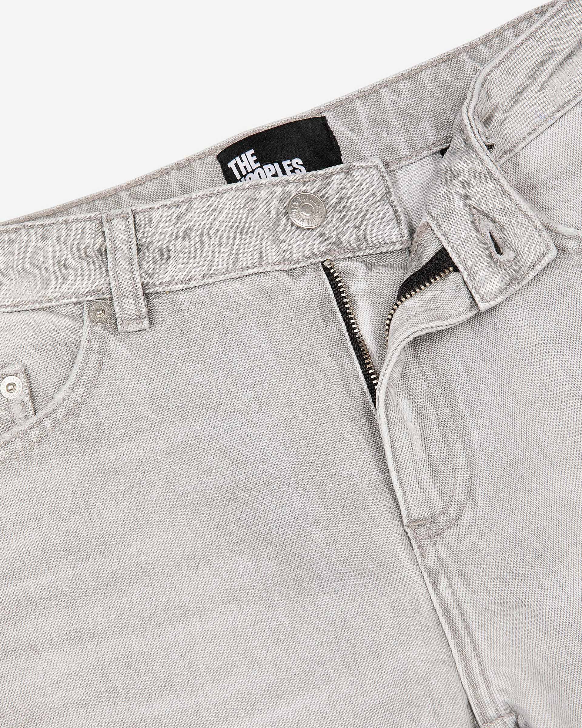 Light grey straight jeans