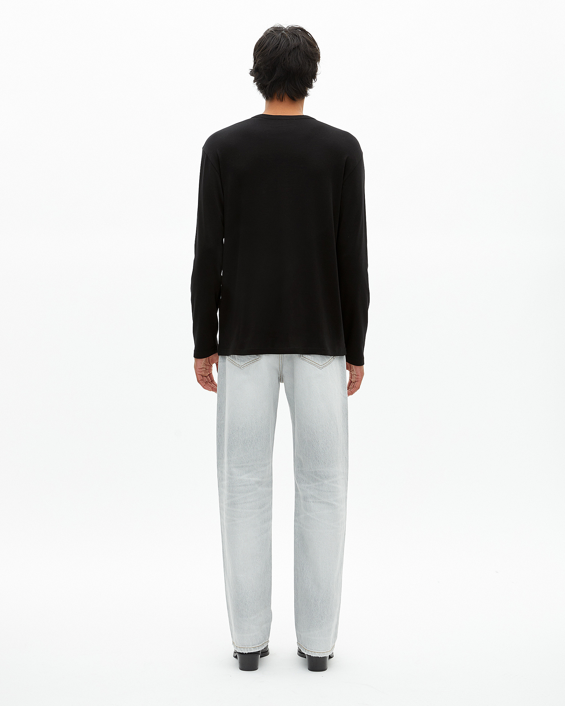 Light gray straight jeans