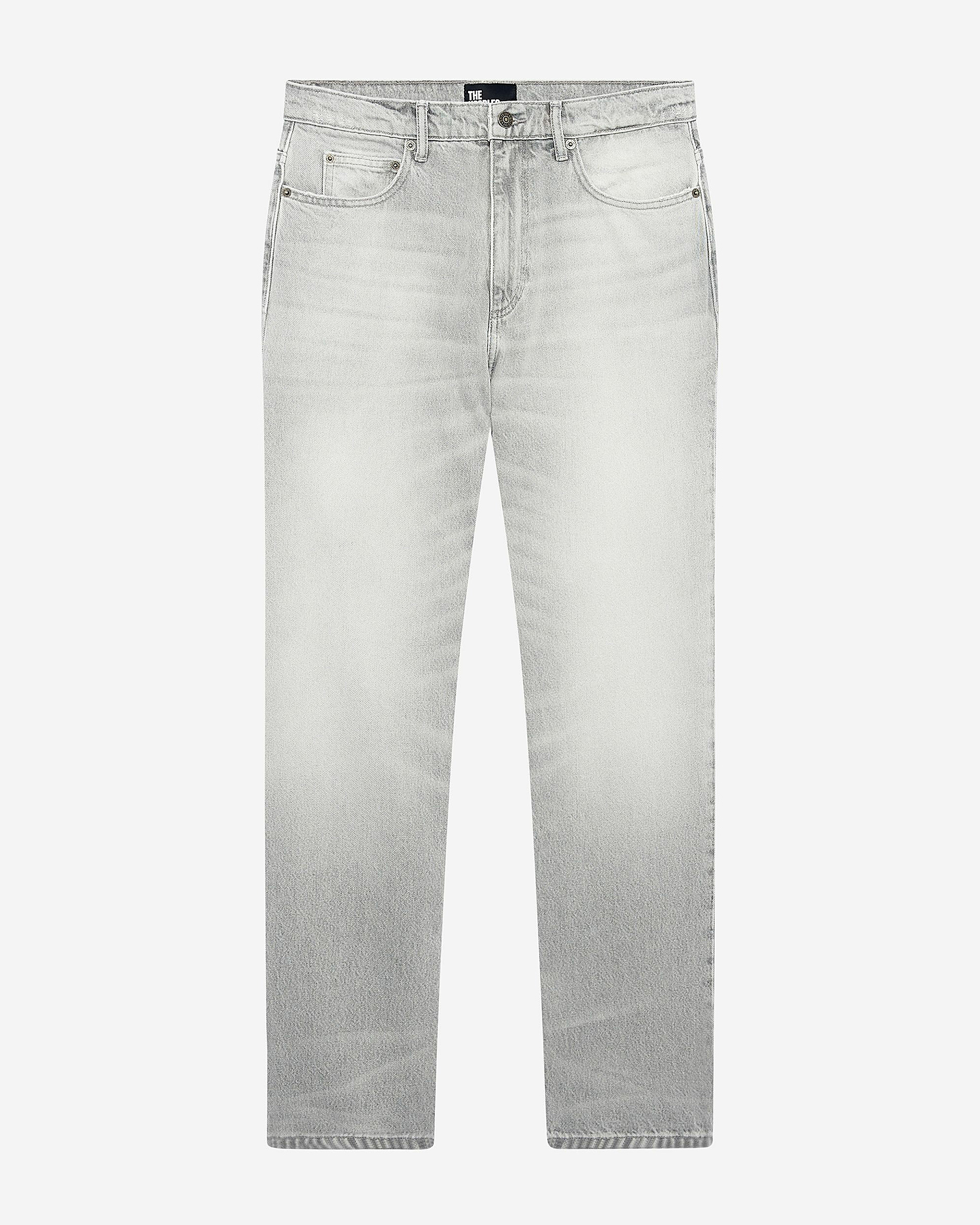 Light gray straight jeans