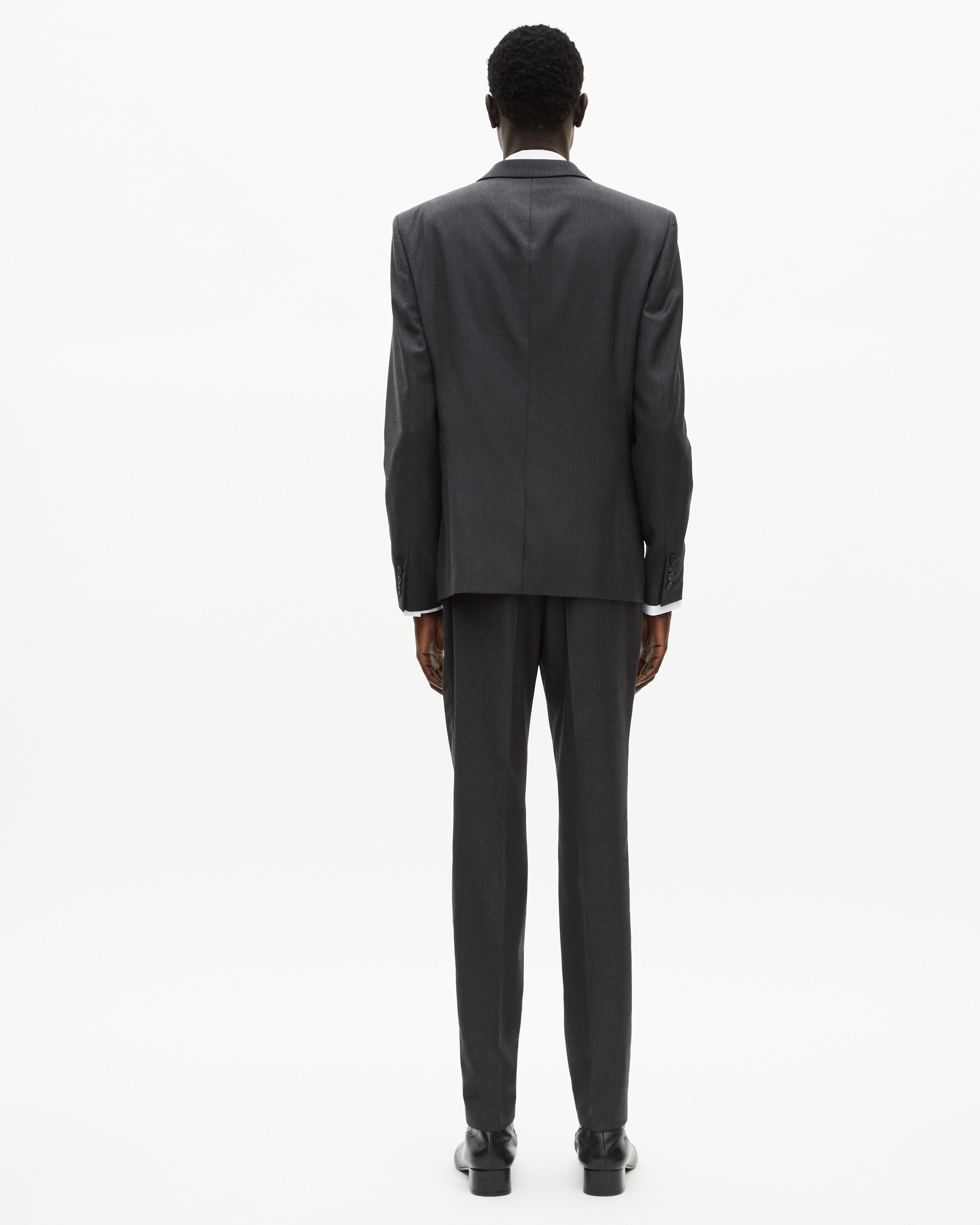 Slim-fit suit jacket in grey wool