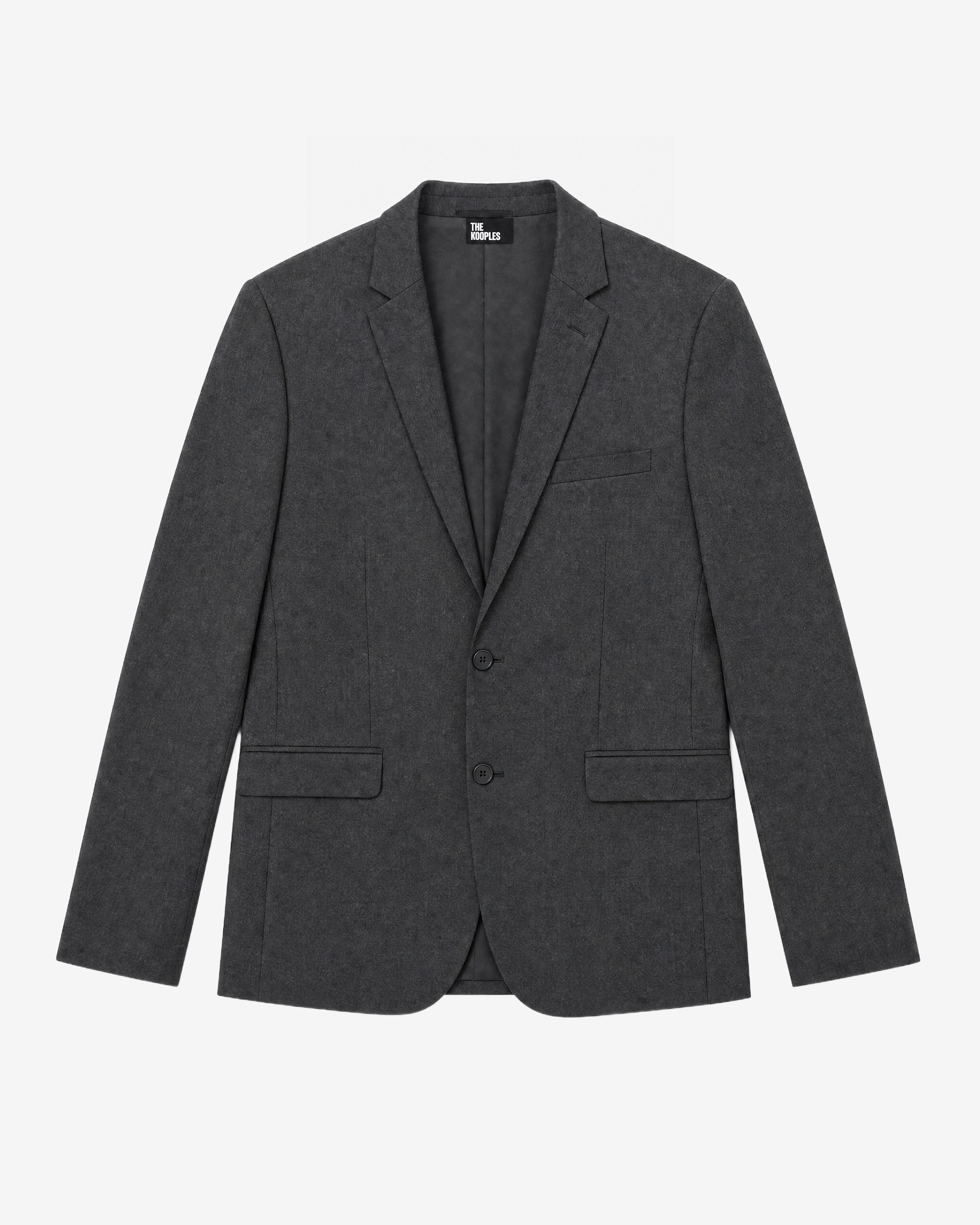 Slim-fit suit jacket in grey wool